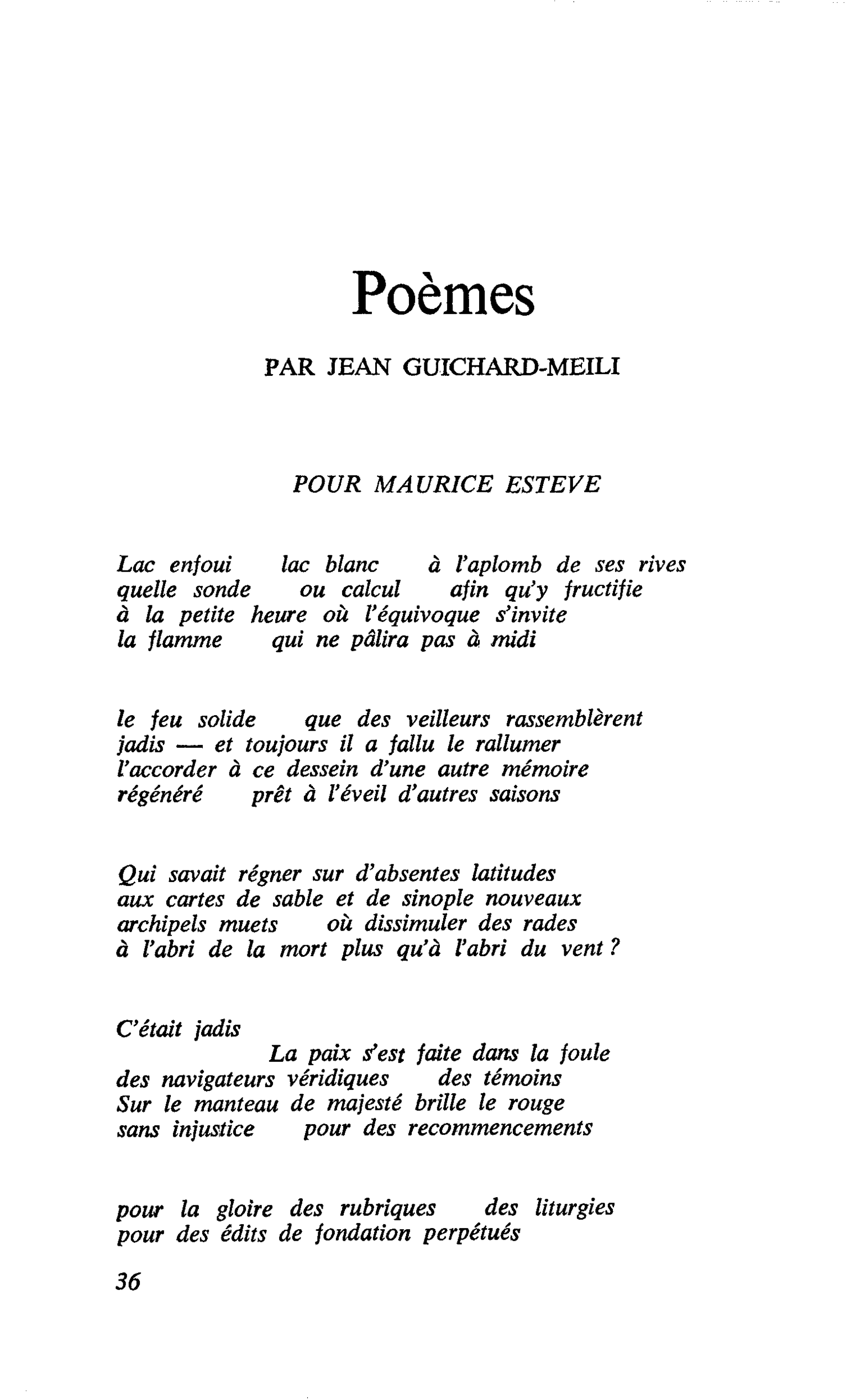 Poèmes