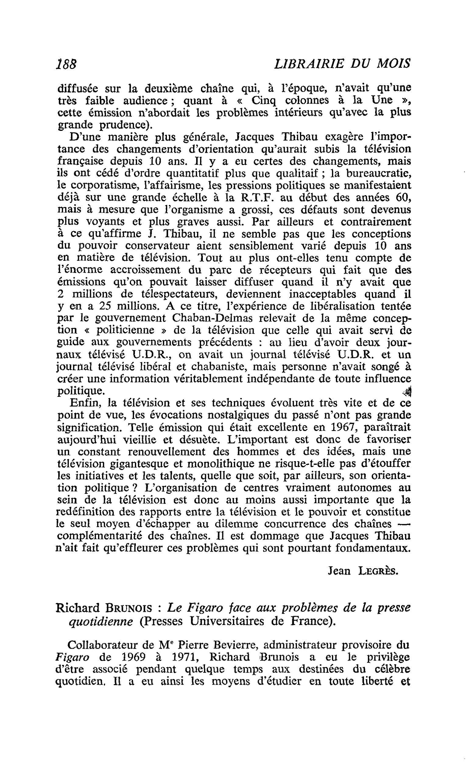 Richard Brunois : Le Figaro face aux problèmes de la presse quotidienne