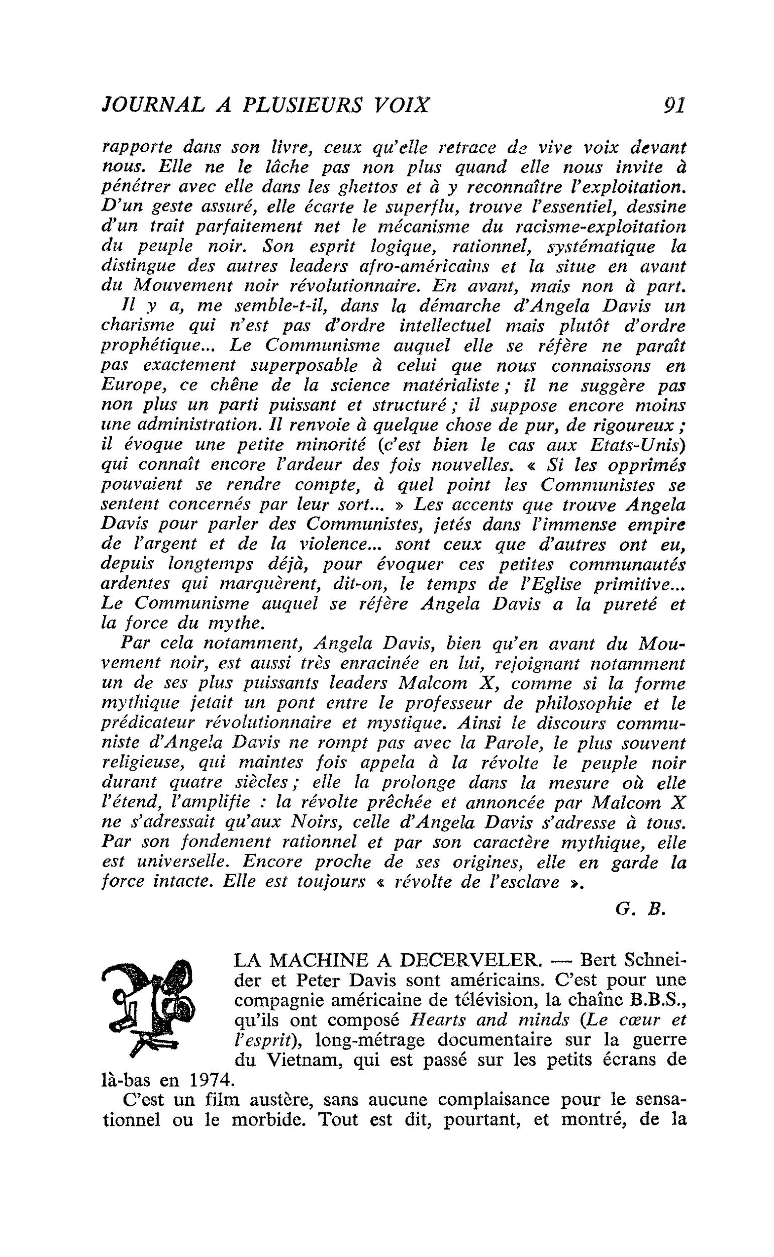 LA MACHINE A DECERVELER