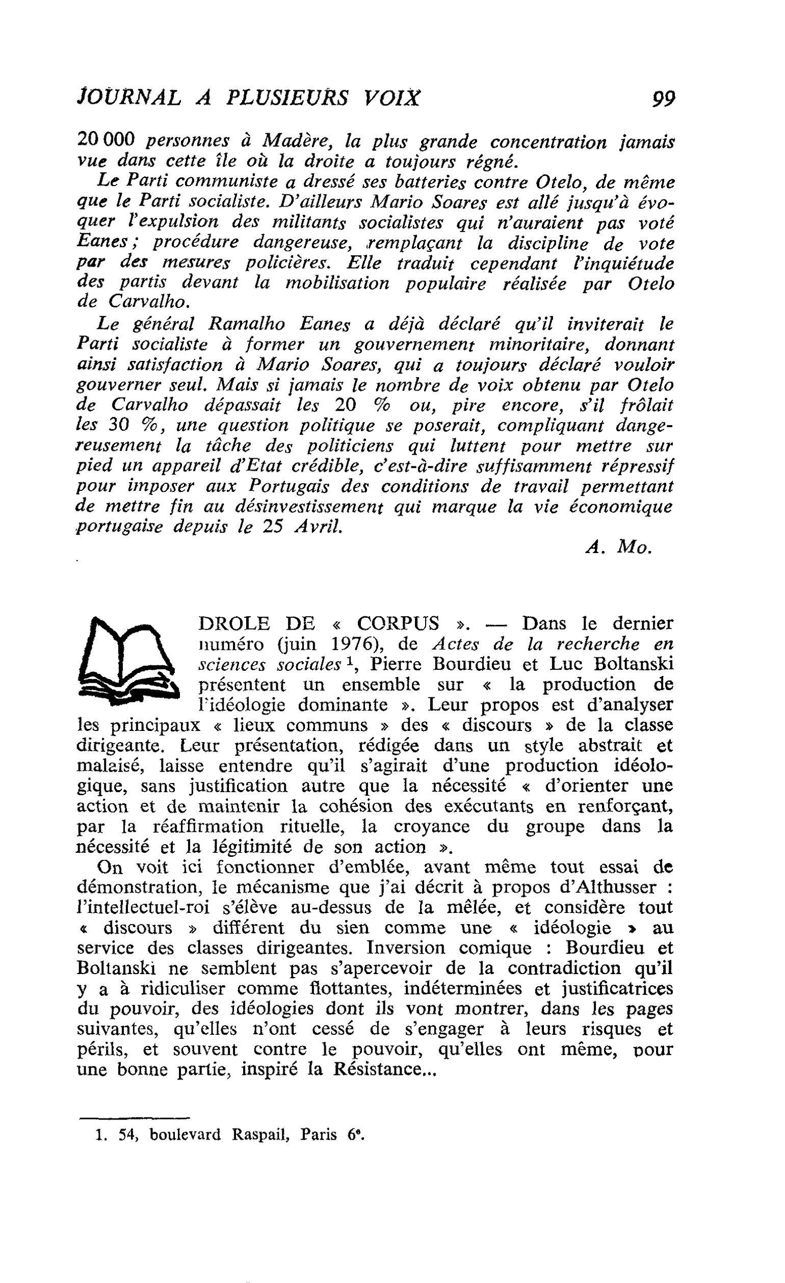 DROLE DE « CORPUS »
