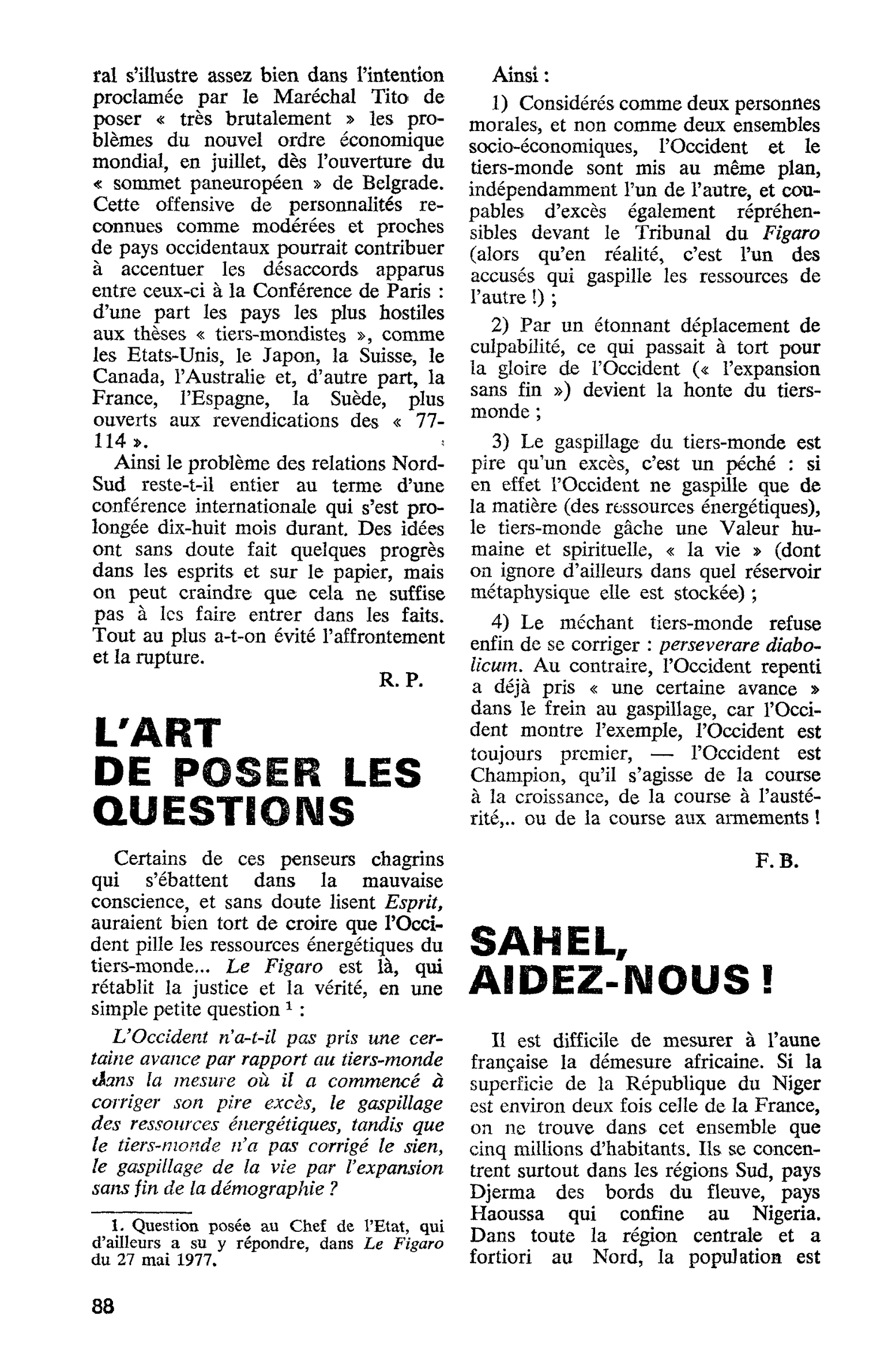 L’ART DE POSER LES QUESTIONS
