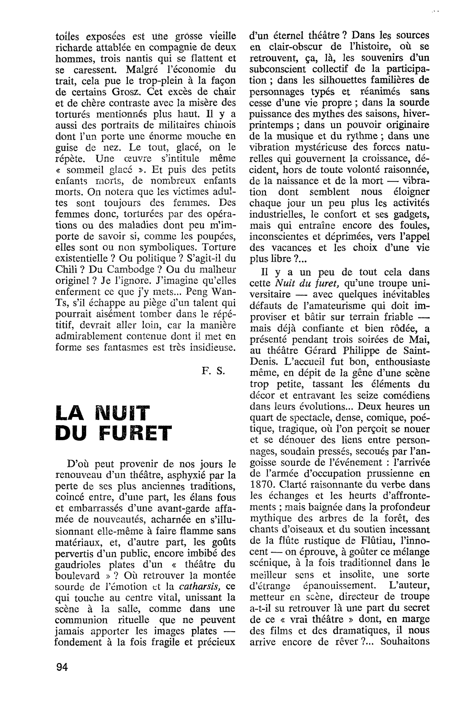 LA NUIT DU FURET