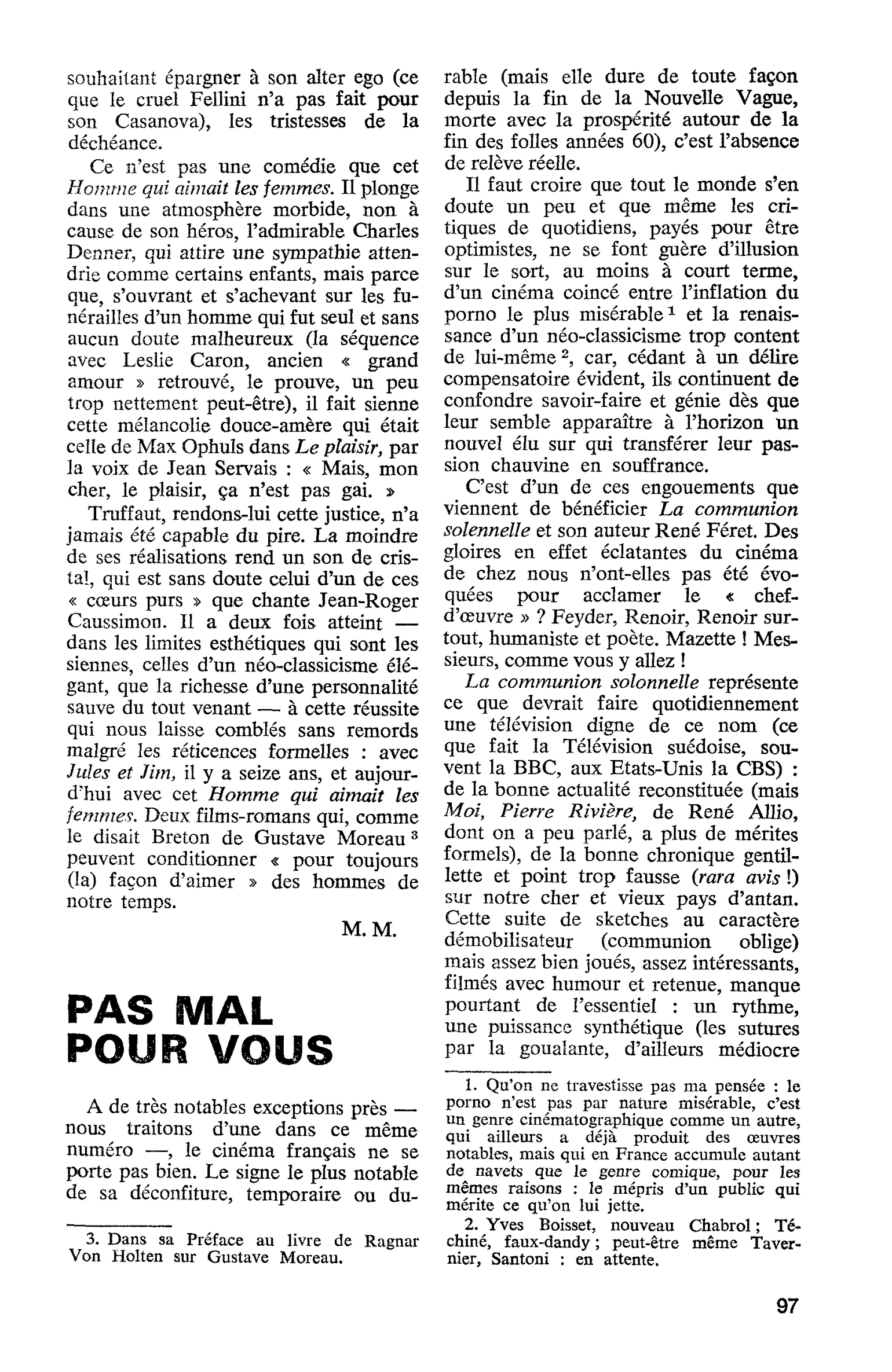 PAS MAL POUR VOUS