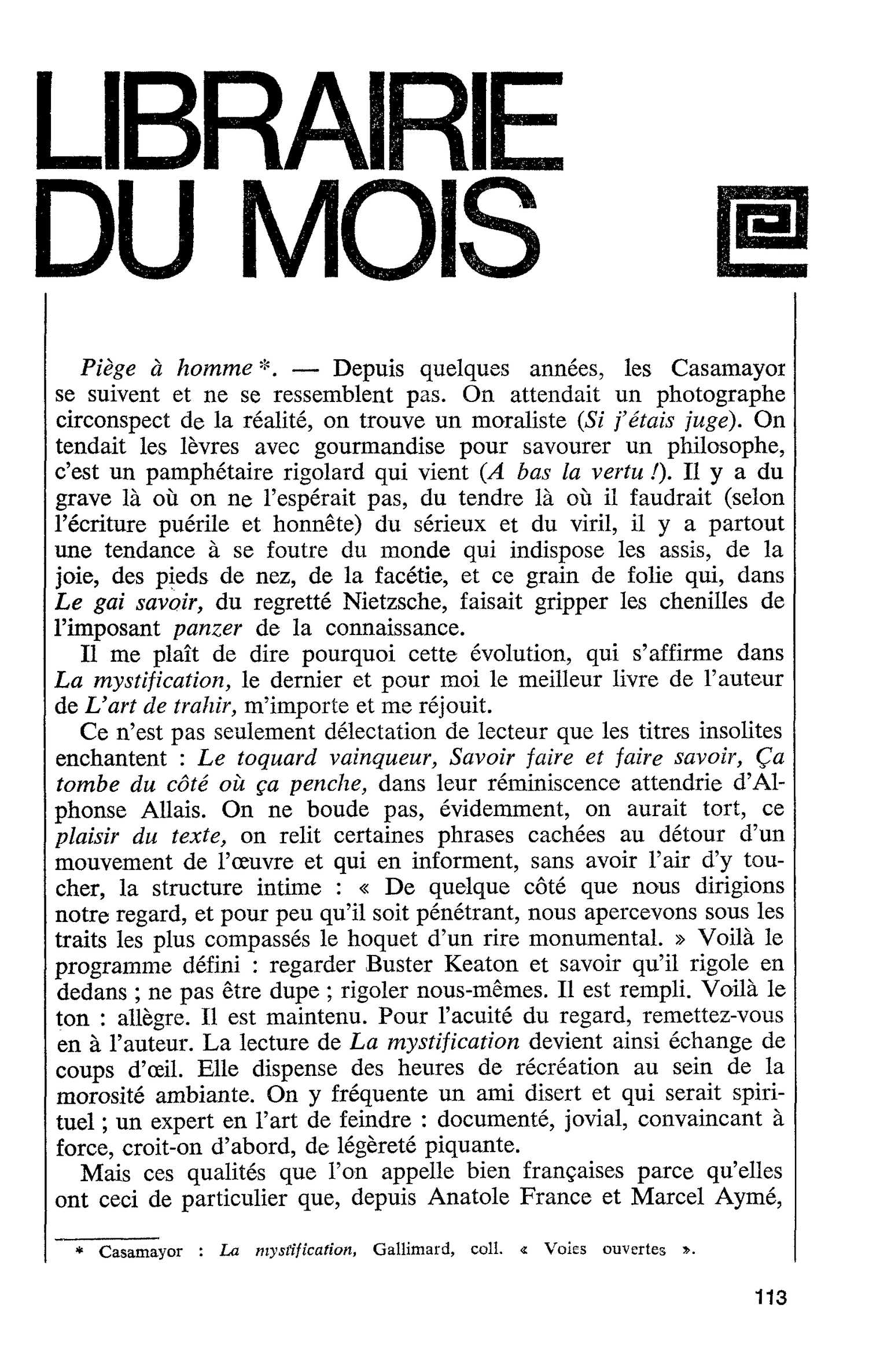 Piège à homme