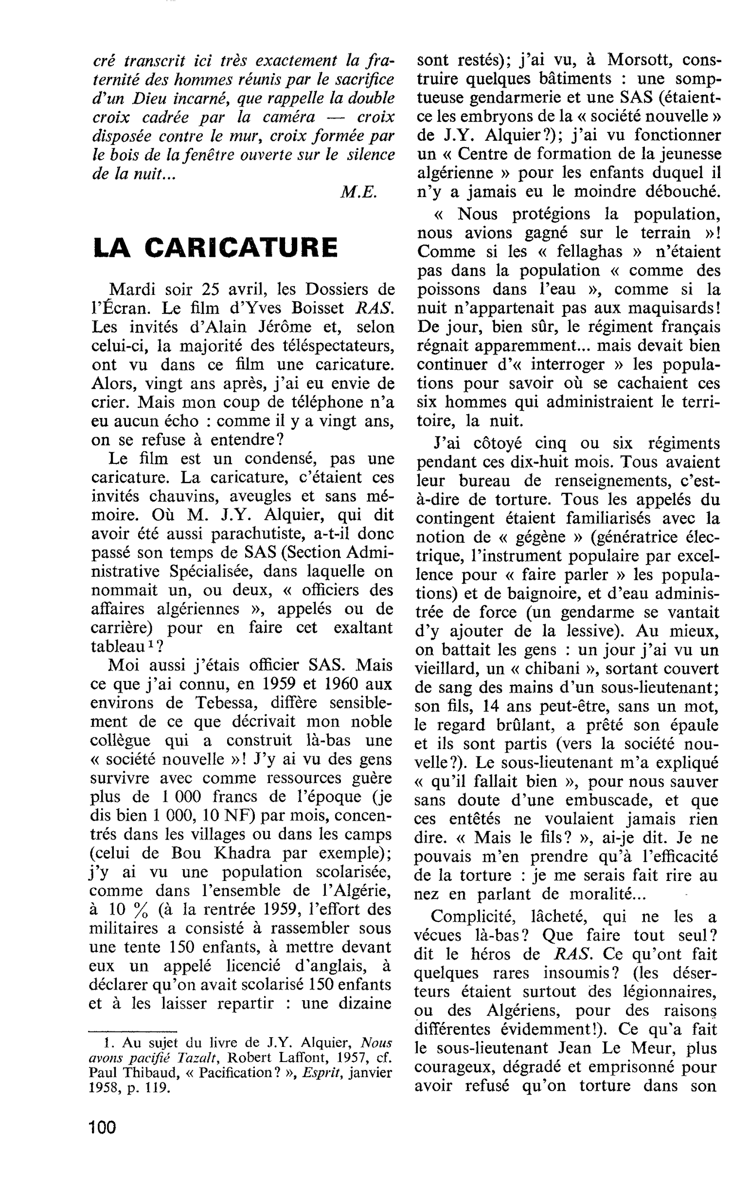 LA CARICATURE