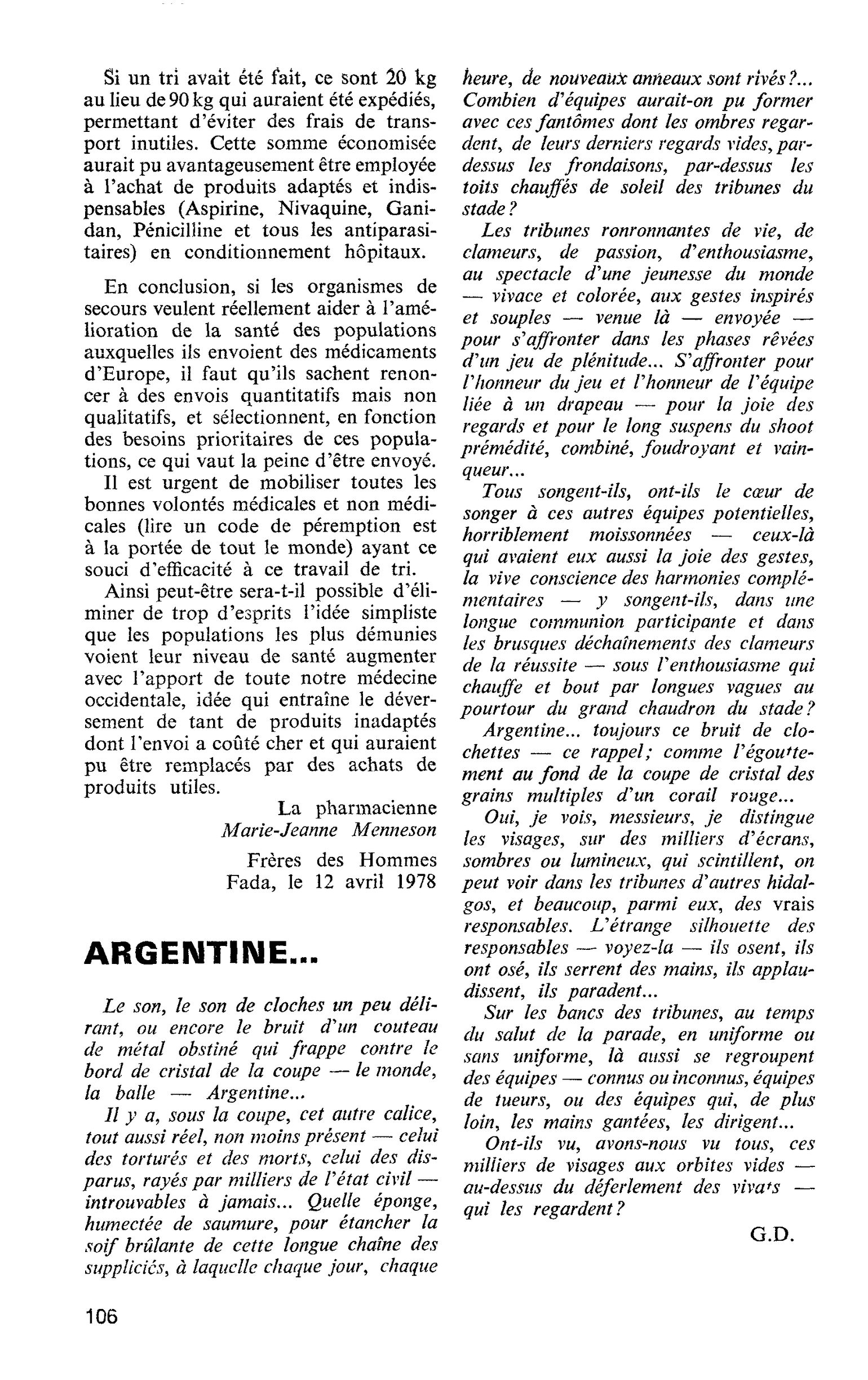 ARGENTINE…