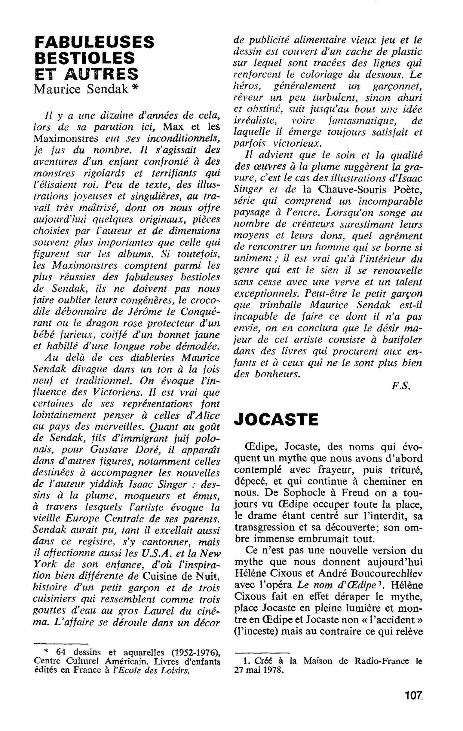JOCASTE