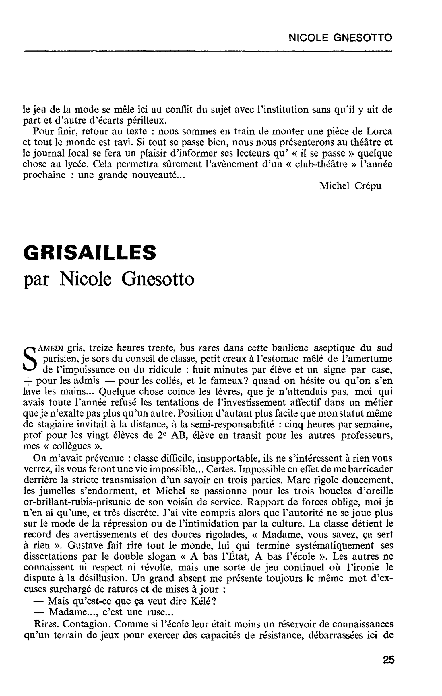 GRISAILLES
