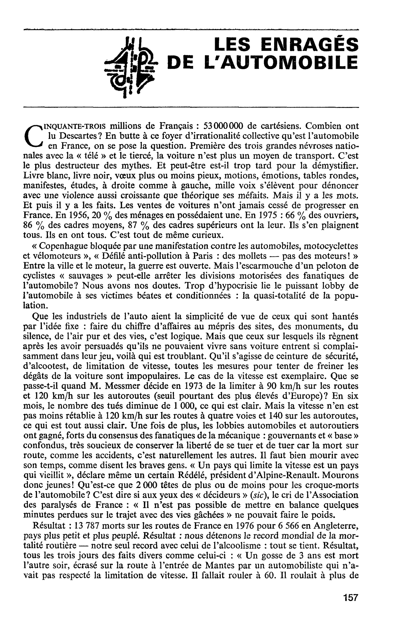 LES ENRAGÉS DE L’AUTOMOBILE