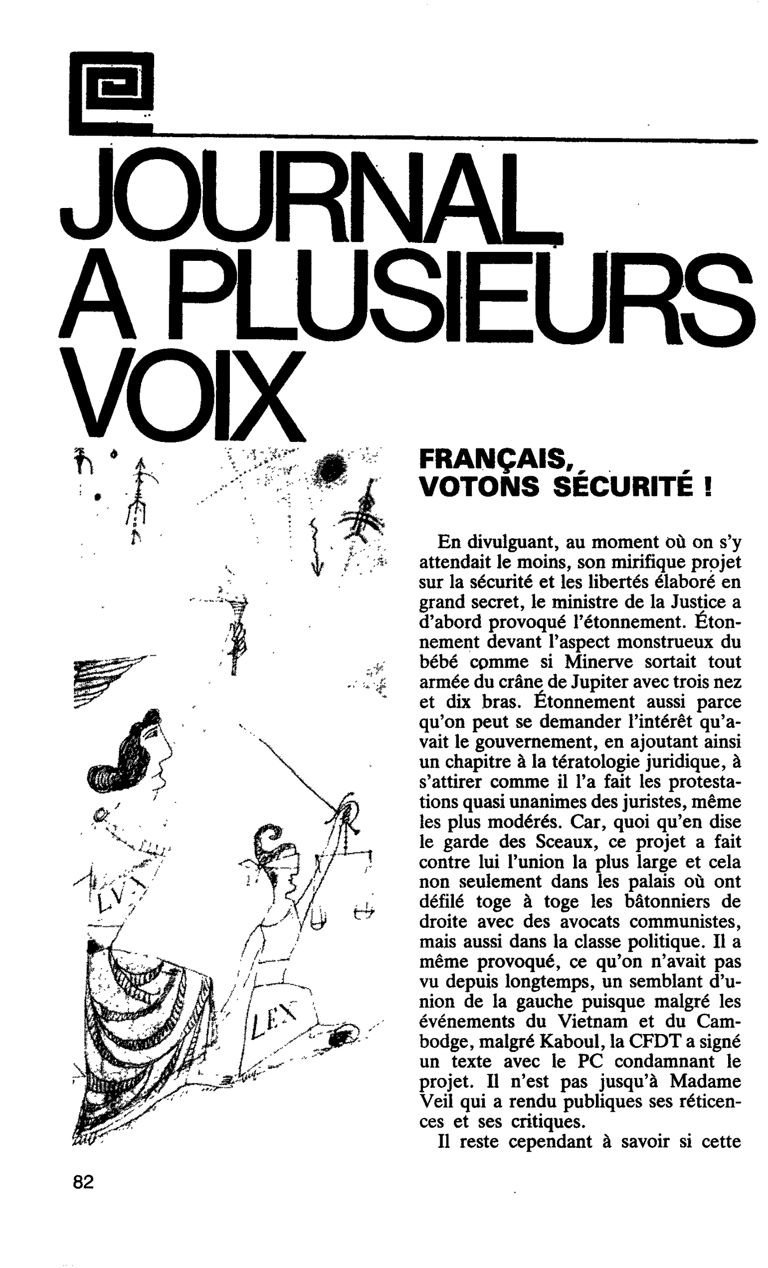 FRANÇAIS, VOTONS SÉCURITÉ !