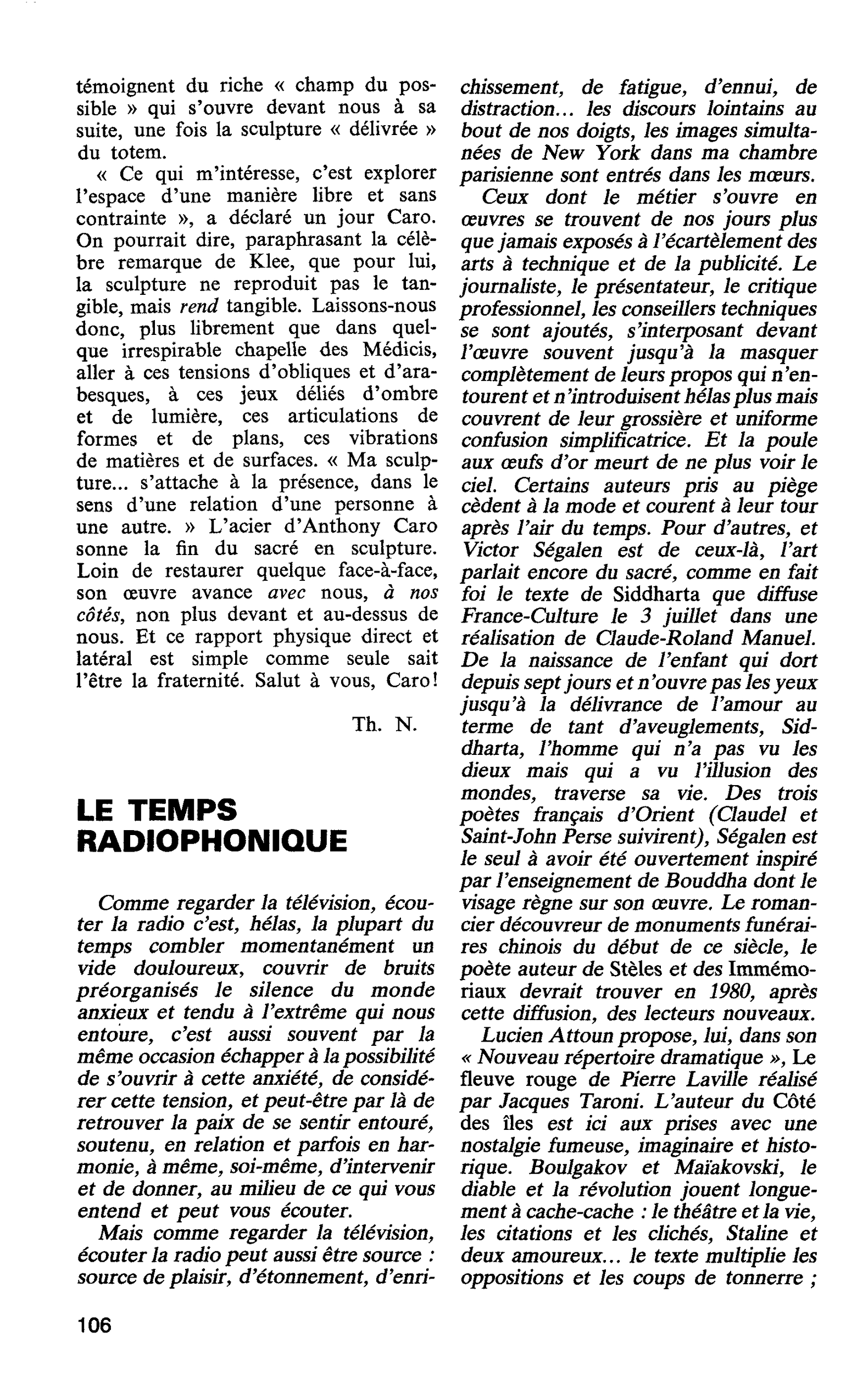 LE TEMPS RADIOPHONIQUE