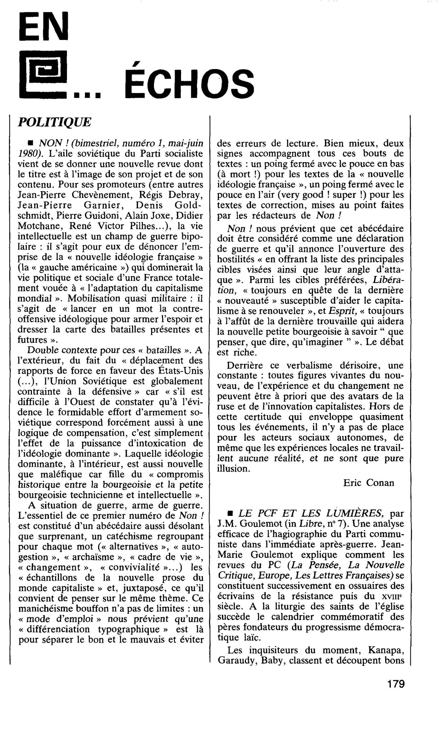 POLITIQUE
