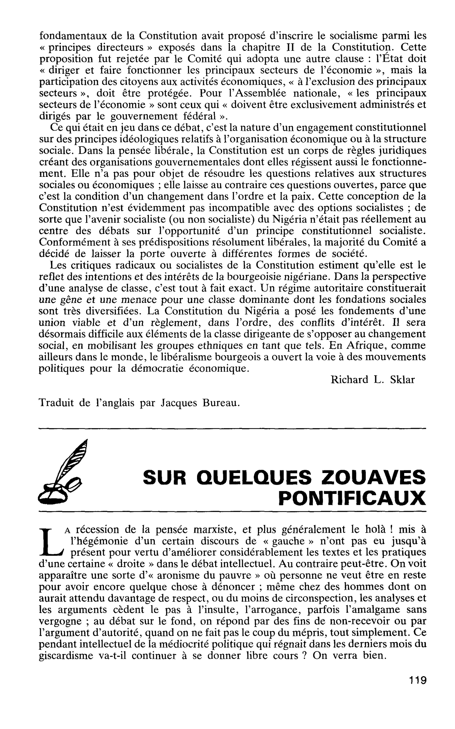 SUR QUELQUES ZOUAVES PONTIFICAUX
