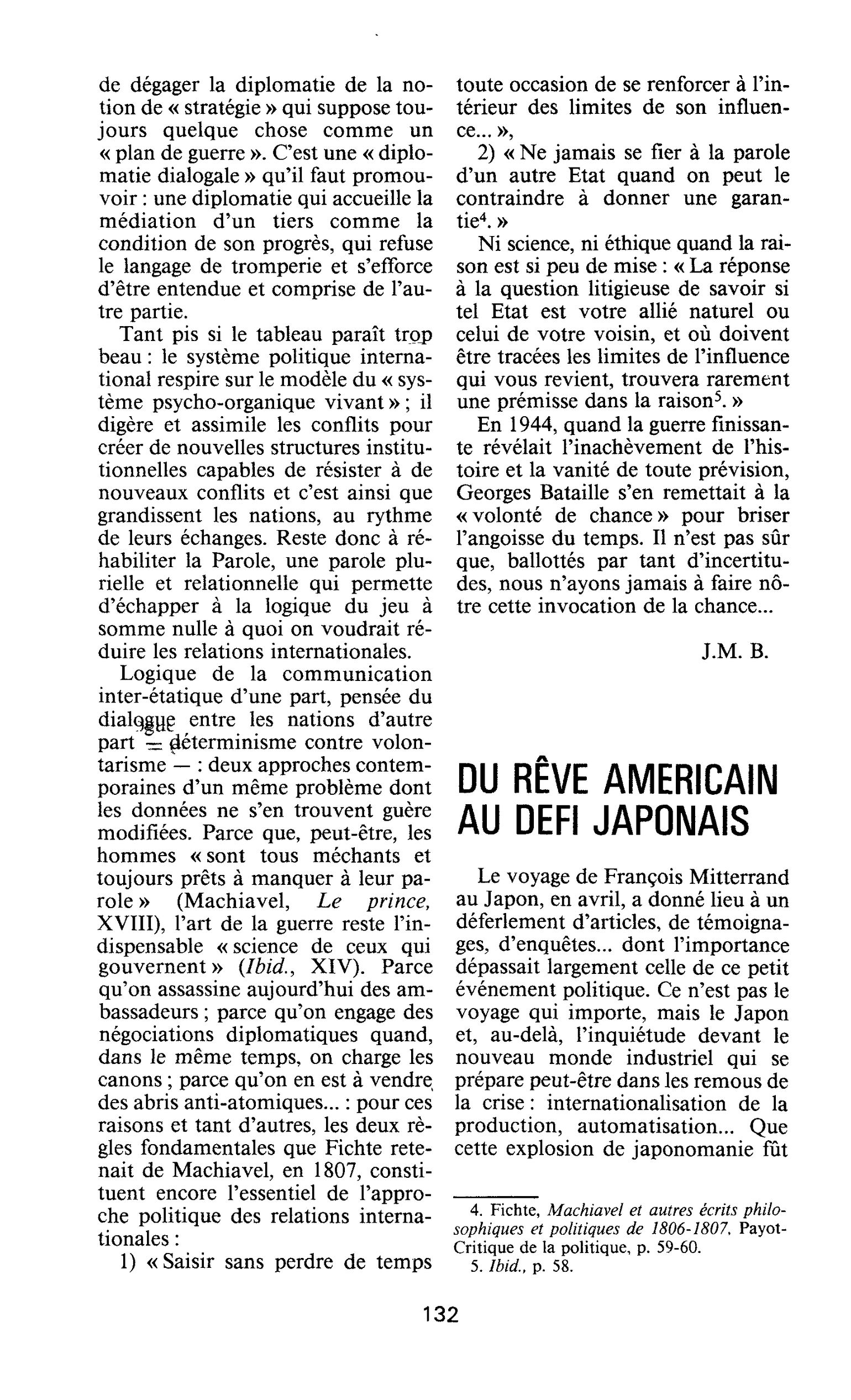 DU RÊVE AMERICAIN AU DEFI JAPONAIS