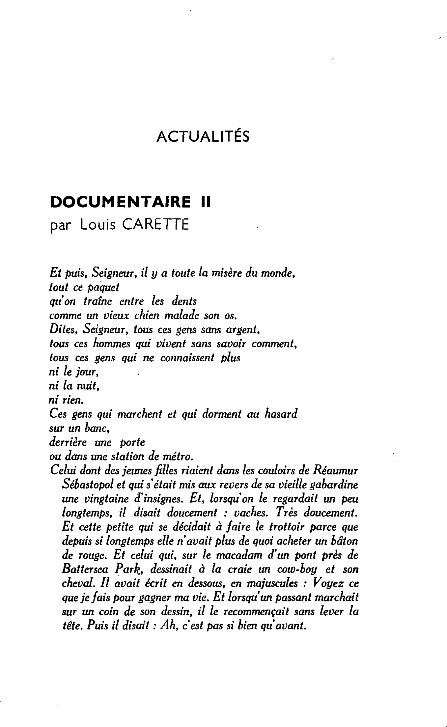 DOCUMENTAIRE II