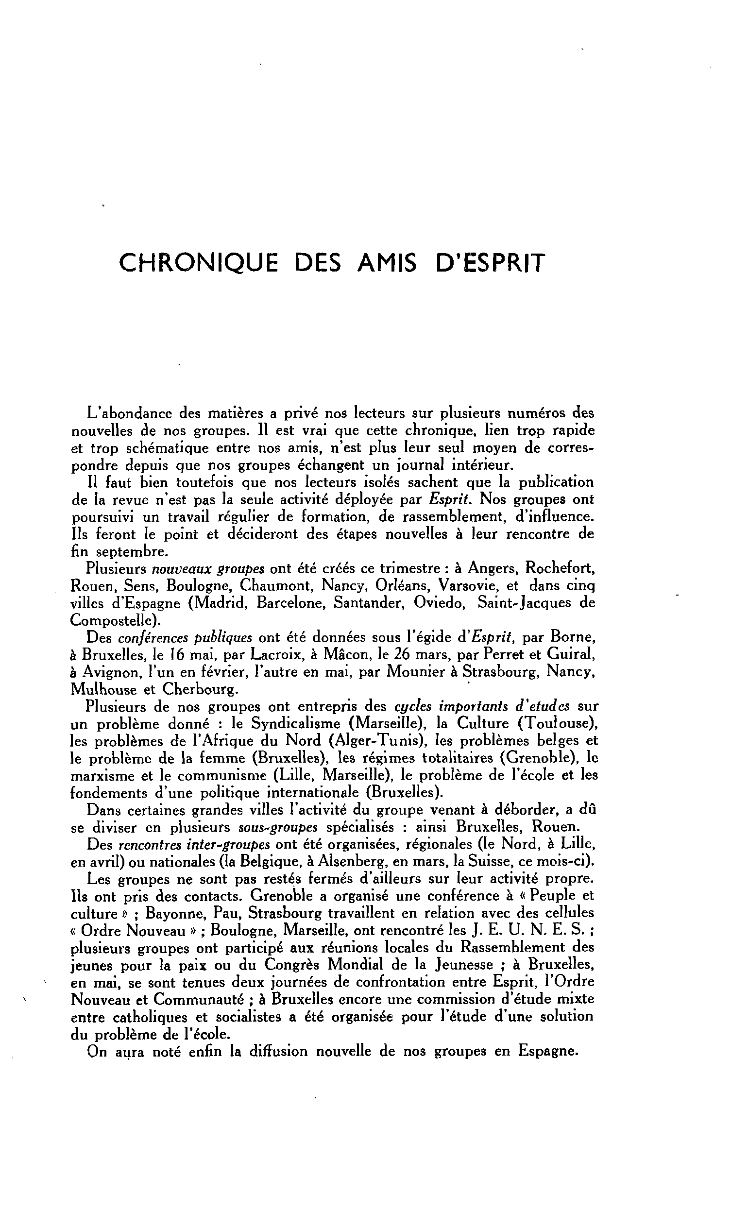 Informations de la rédaction