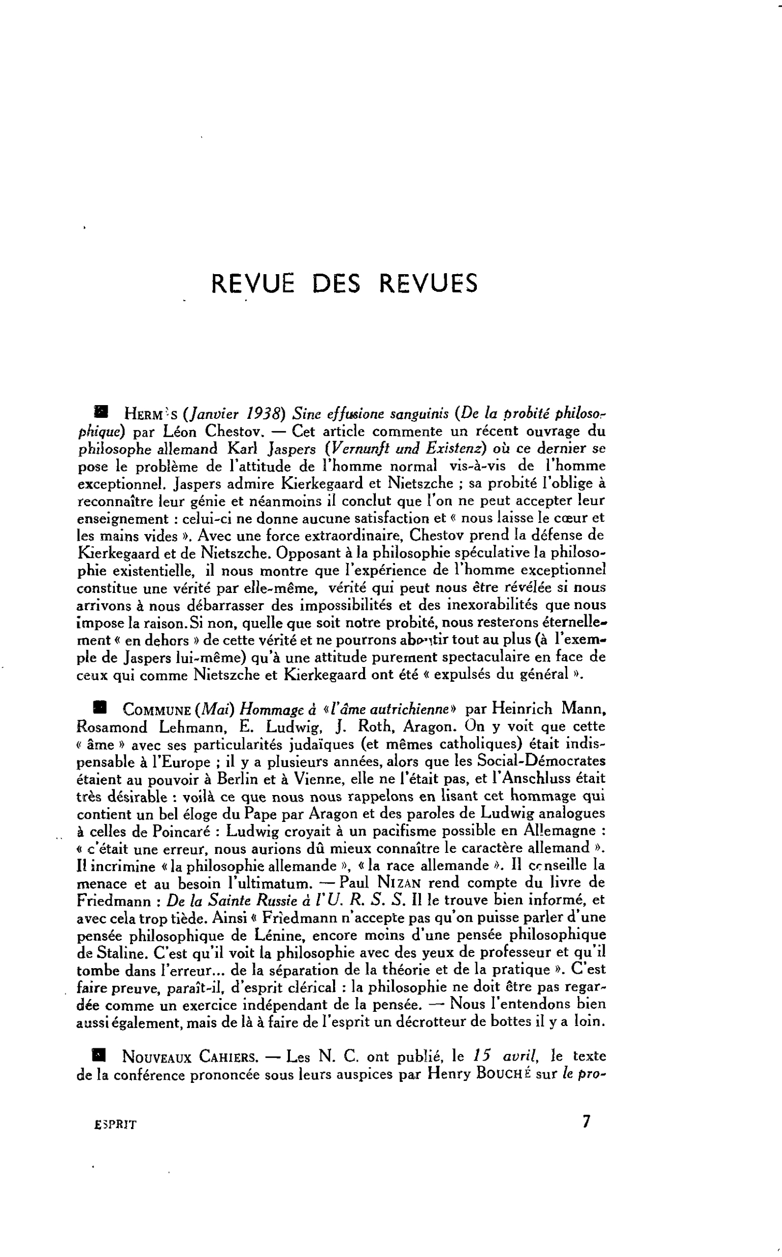 Commune (Mai) Hommage à « l’âme autrichienne » par Heinrich Mann, Rosamond Lehmann, E. Ludwig, J. Roth, Aragon
