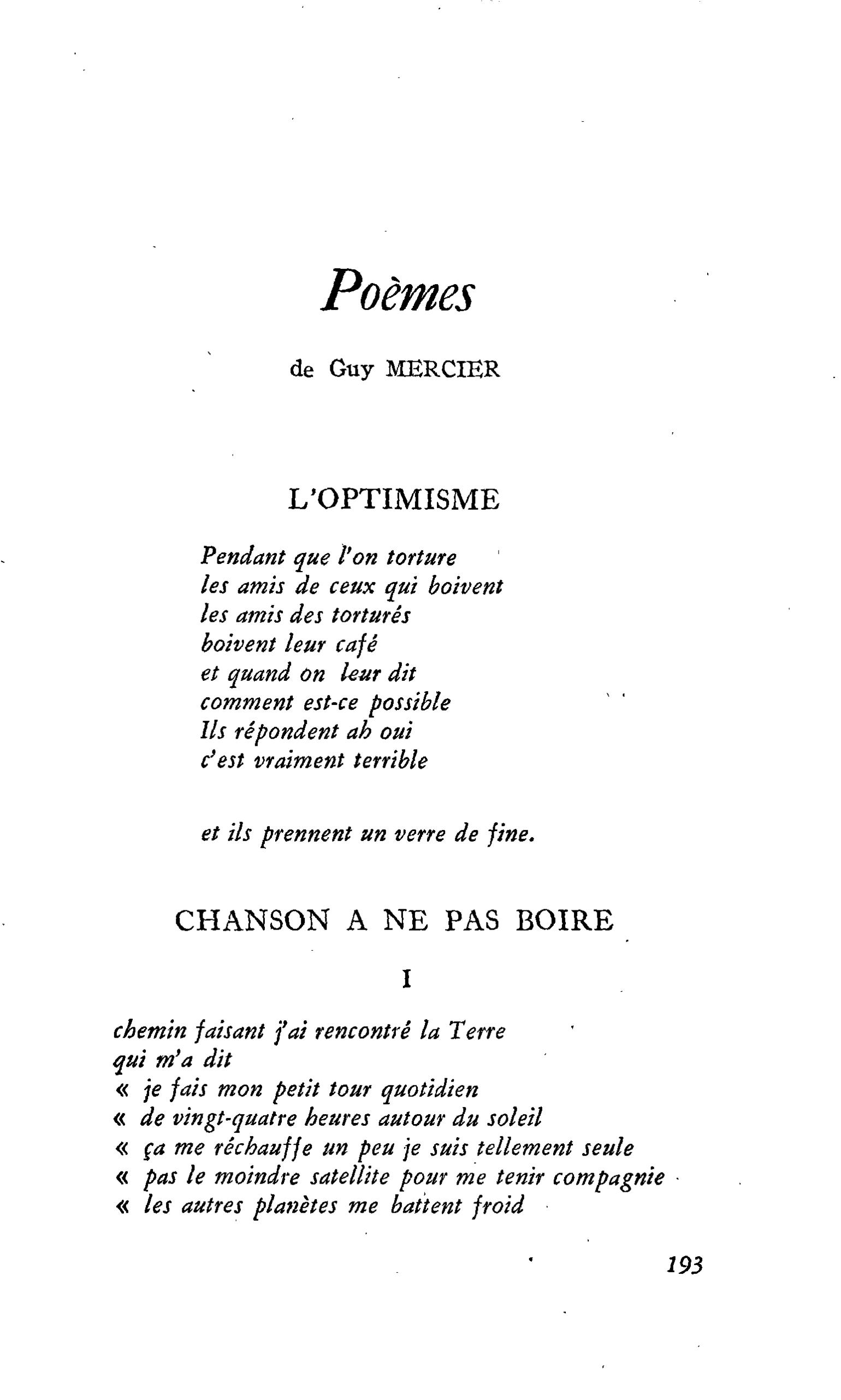 Poèmes