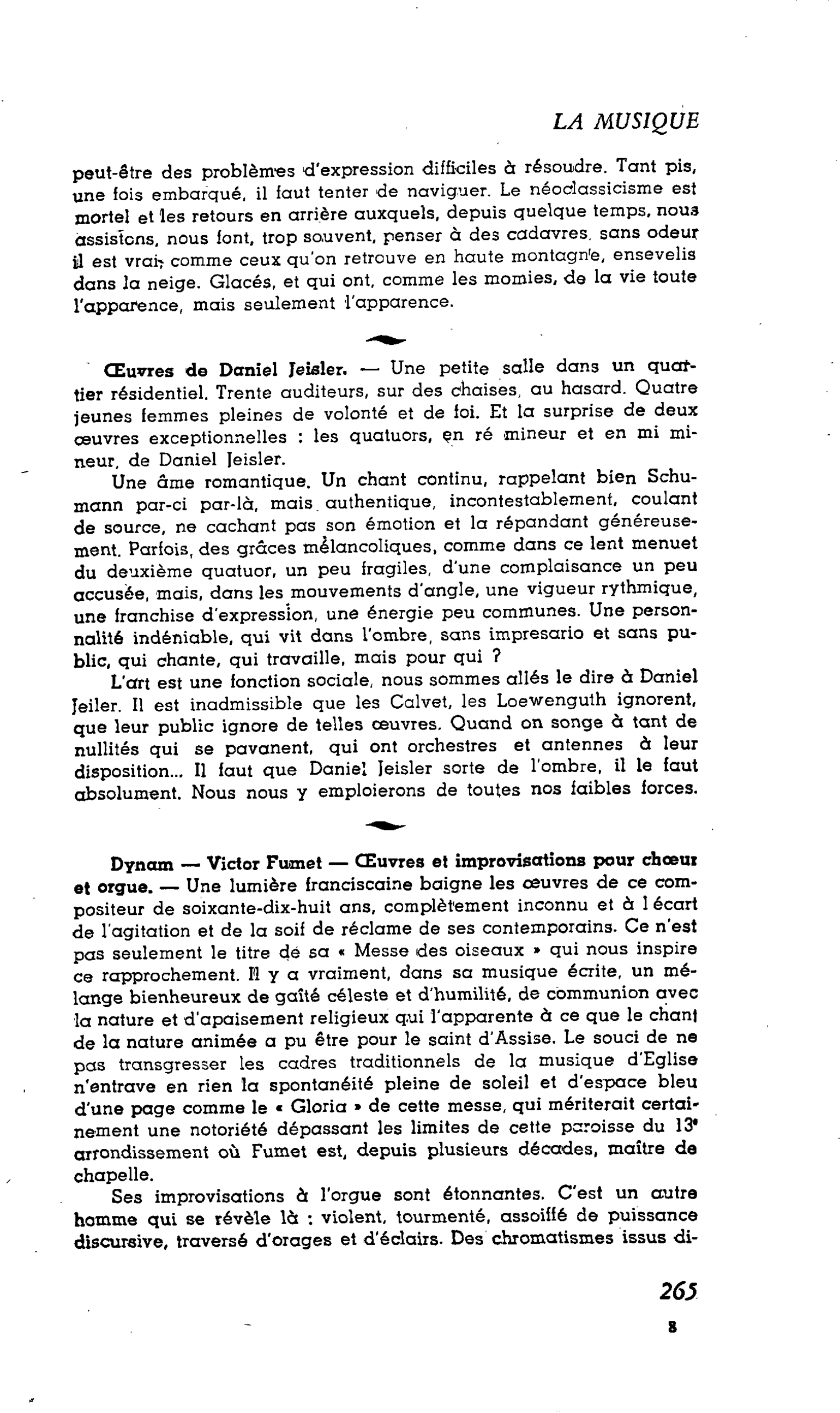 LES LETTRES : Oeuvres de Daniel Jeisler