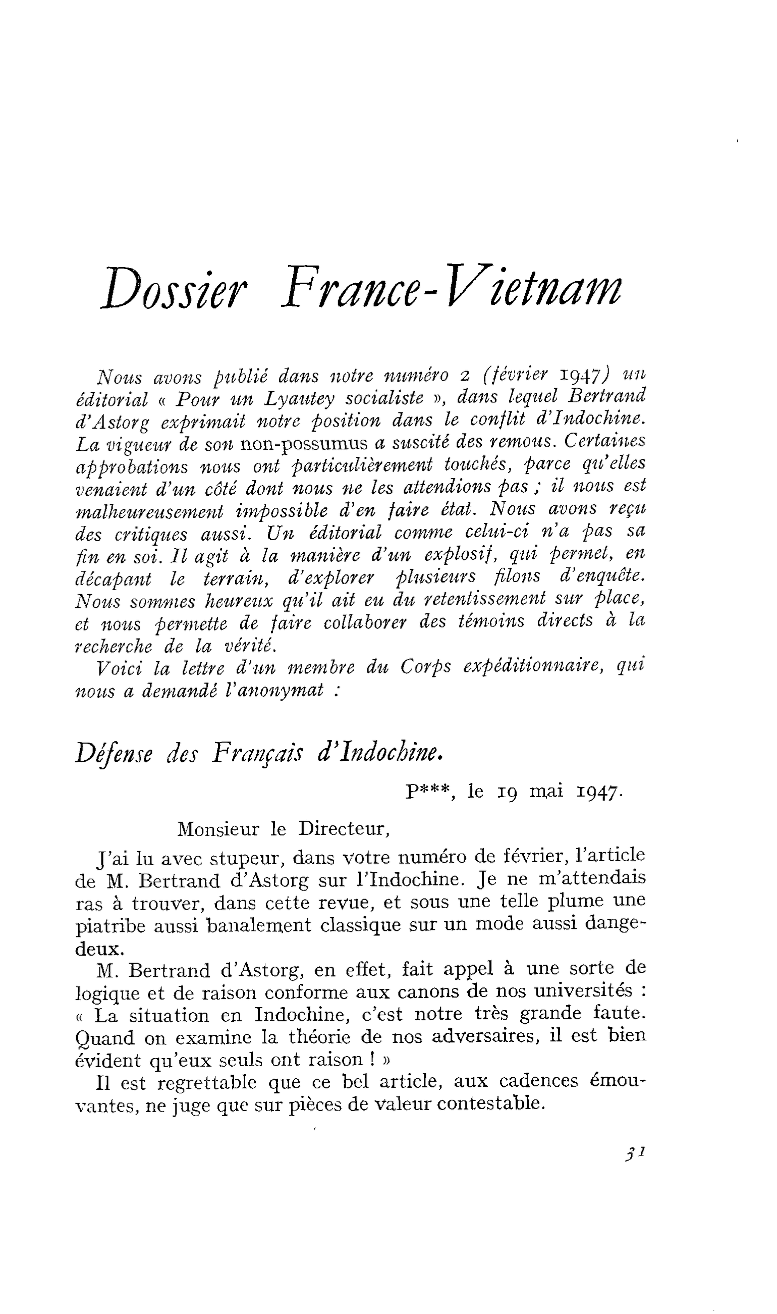 Dossier France-Vietnam