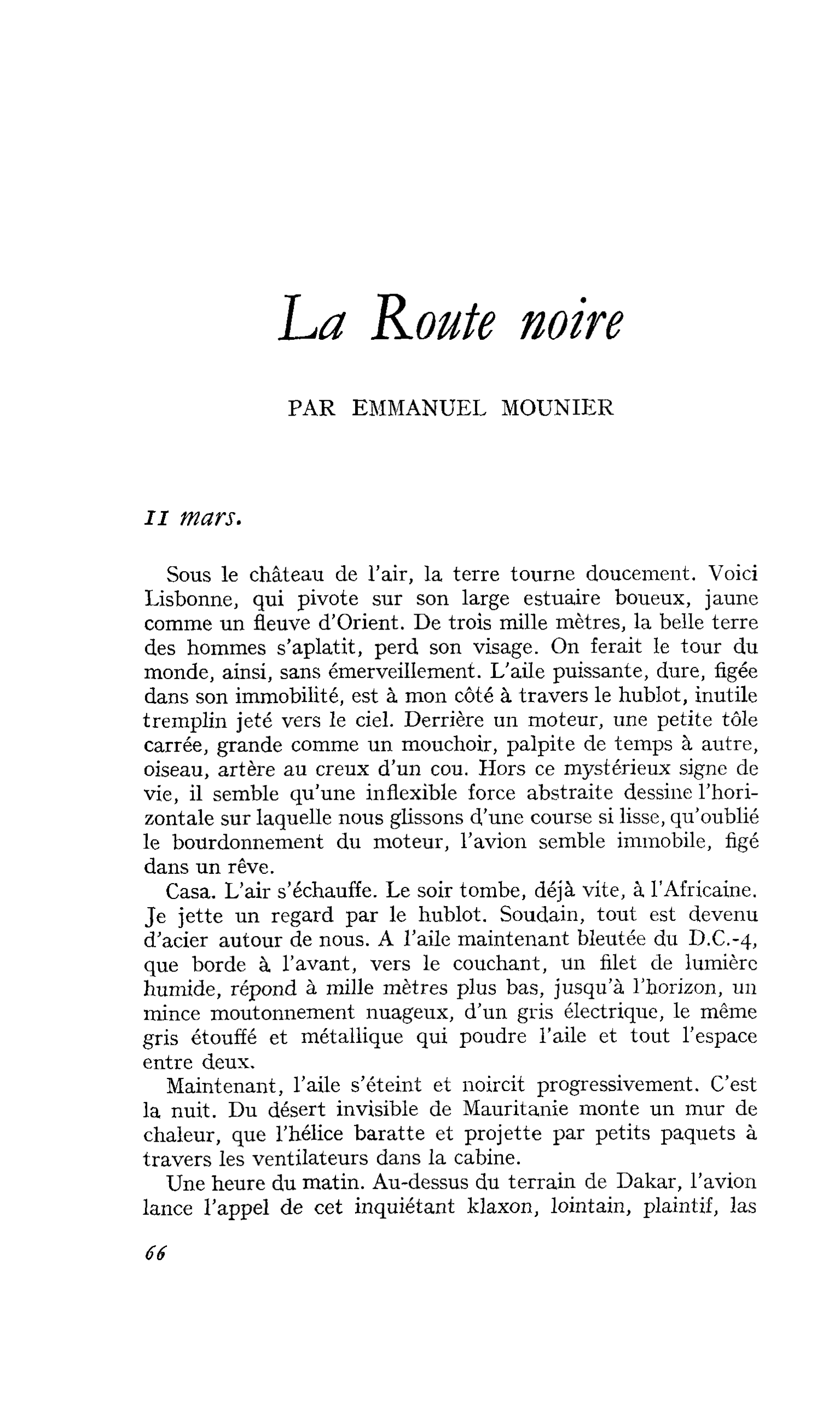 La Route noire