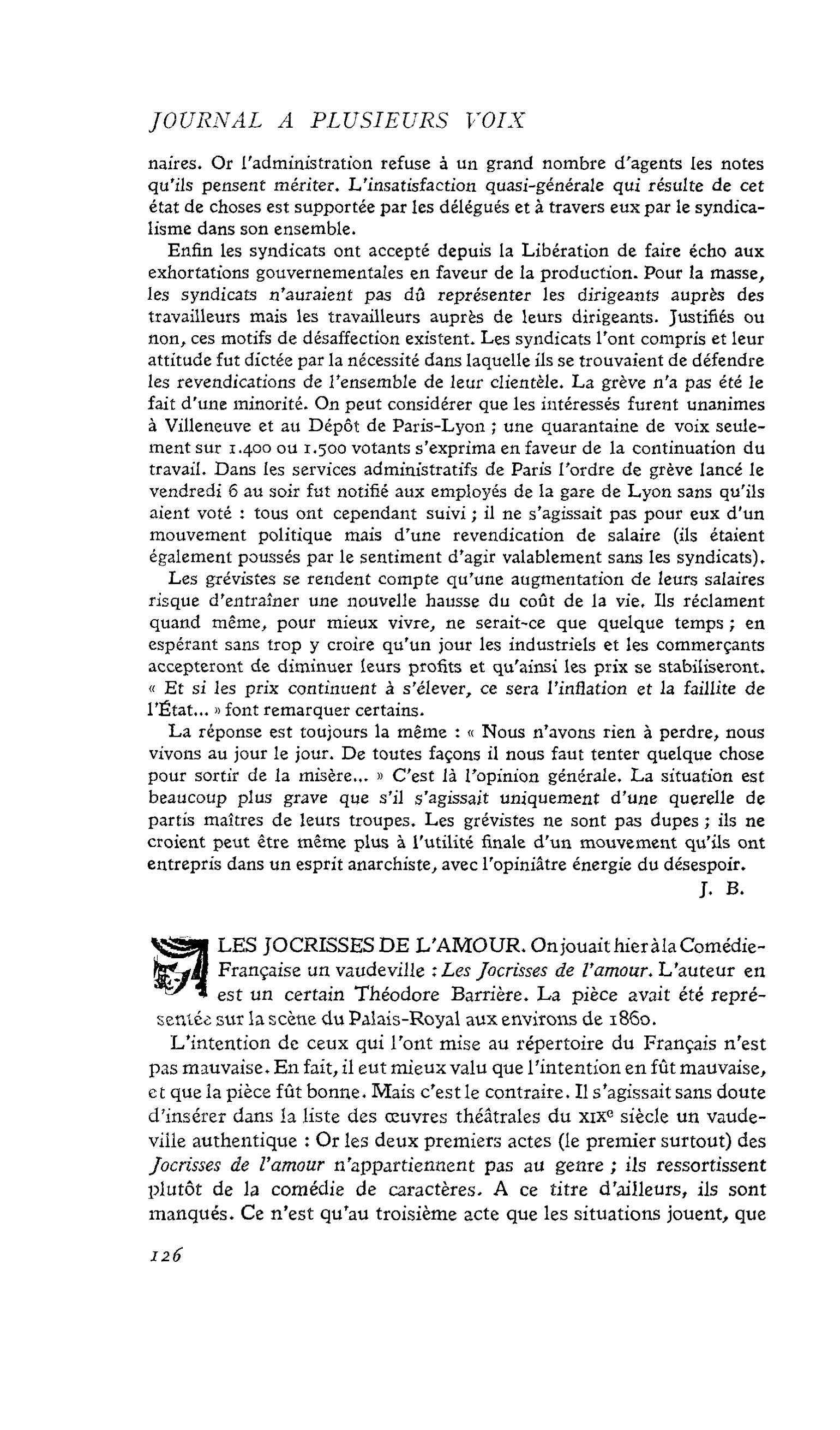 LES JOCRISSES DE L’AMOUR