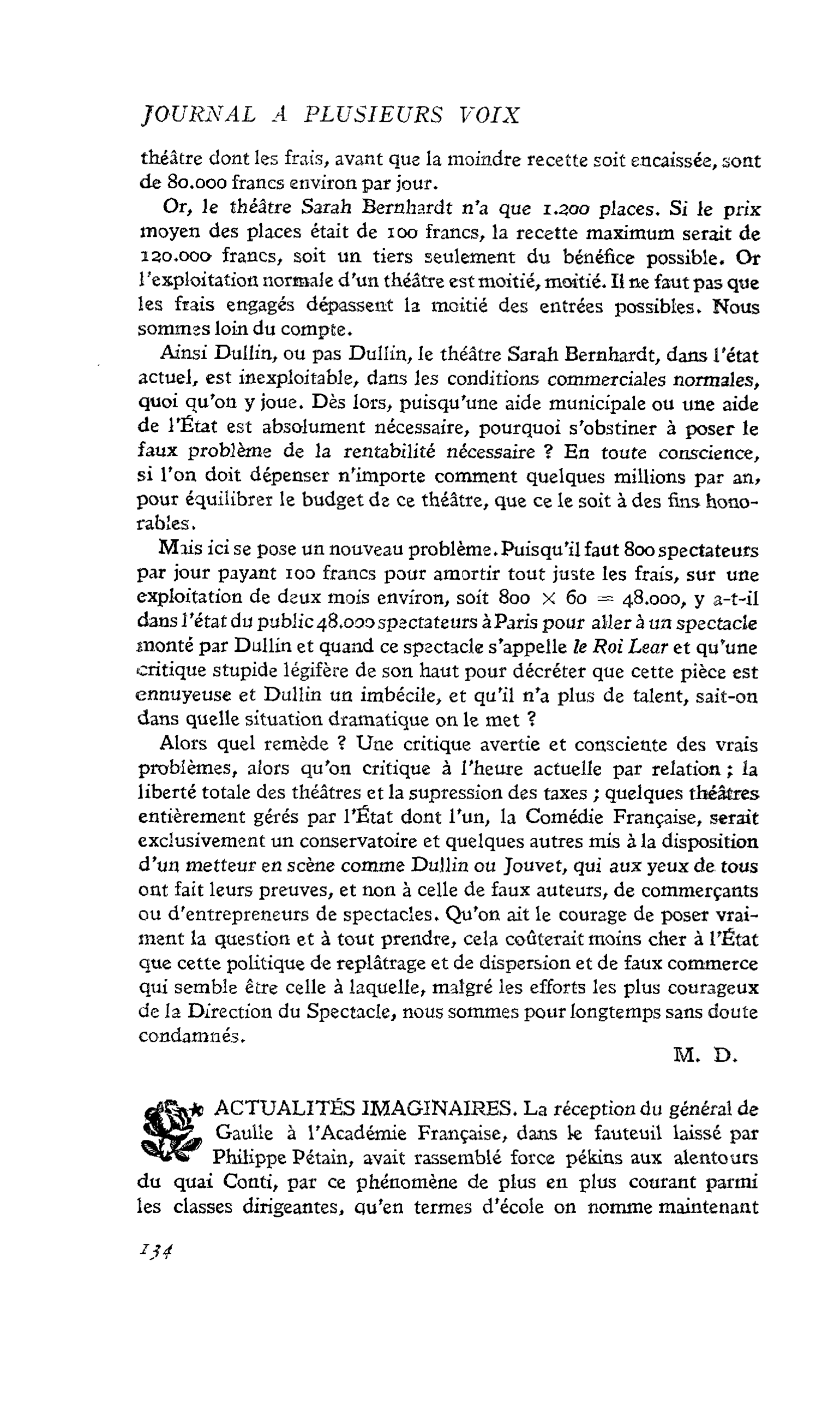 Actualités imaginaires