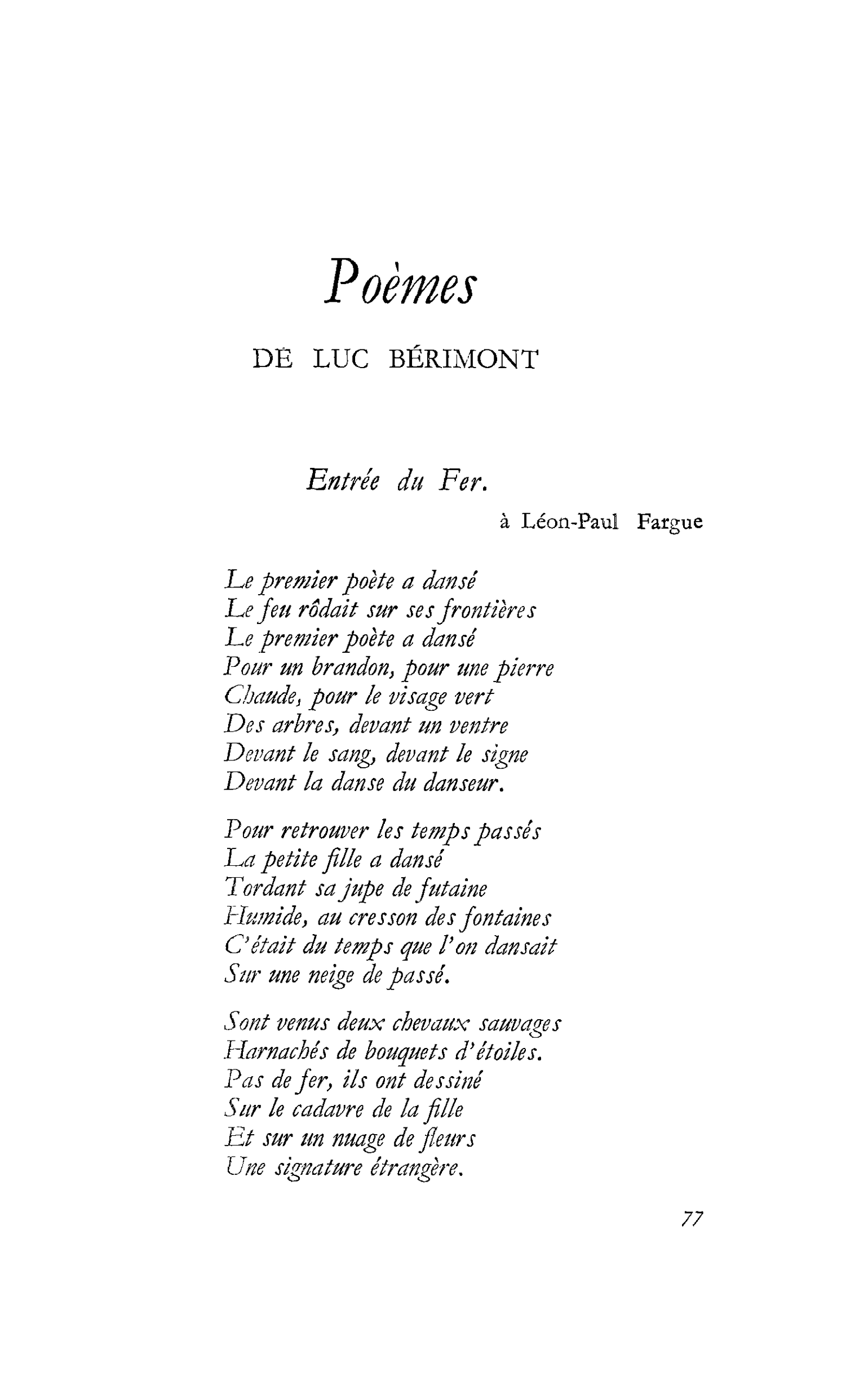 Poèmes