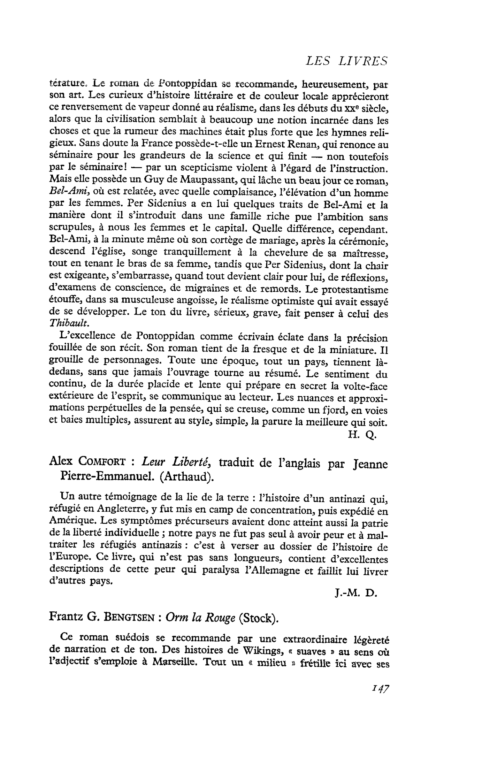 Frantz G. Bengtsen : Orm la Rouge (Stock)