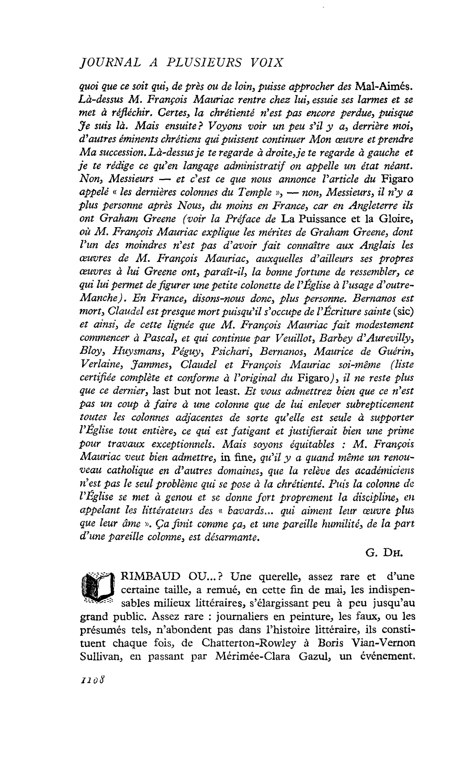 RIMBAUD OU…?
