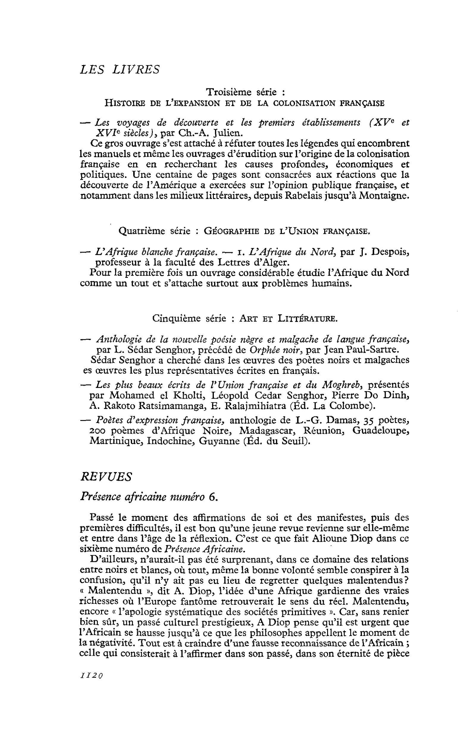 Présence africaine numéro