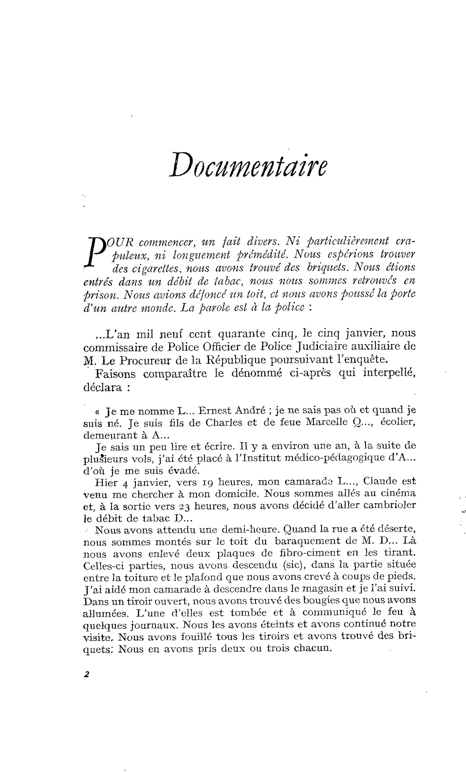 Documentaire
