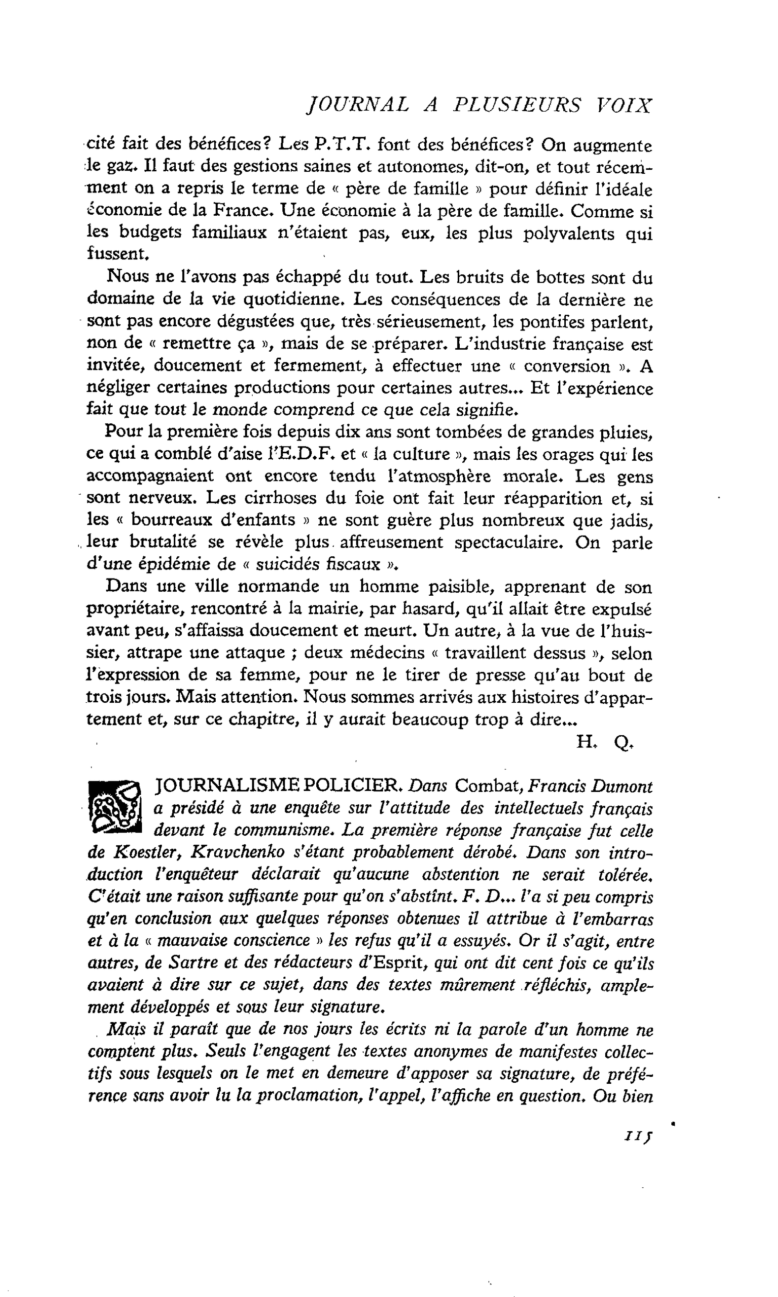 JOURNALISME POLICIER