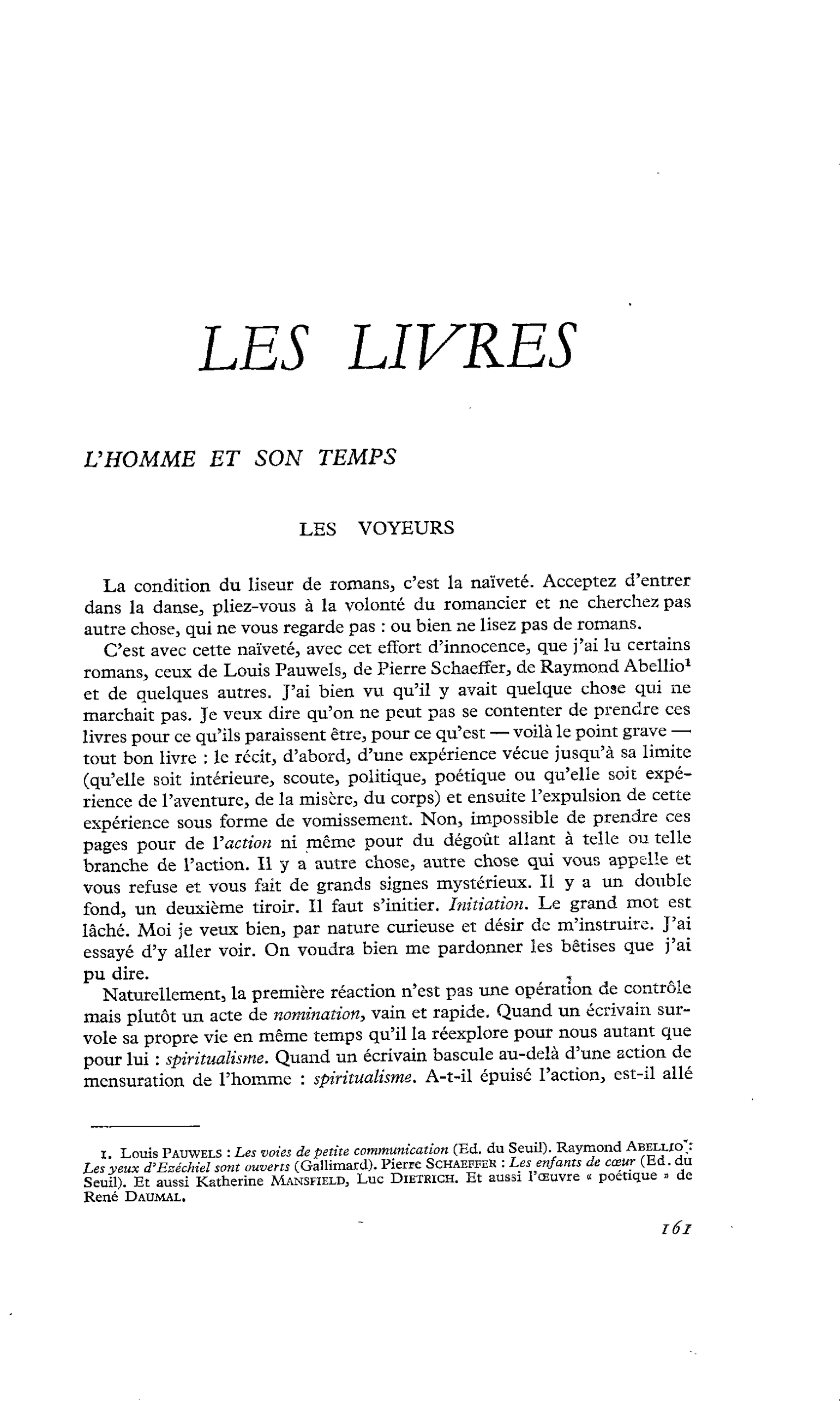 LES VOYEURS