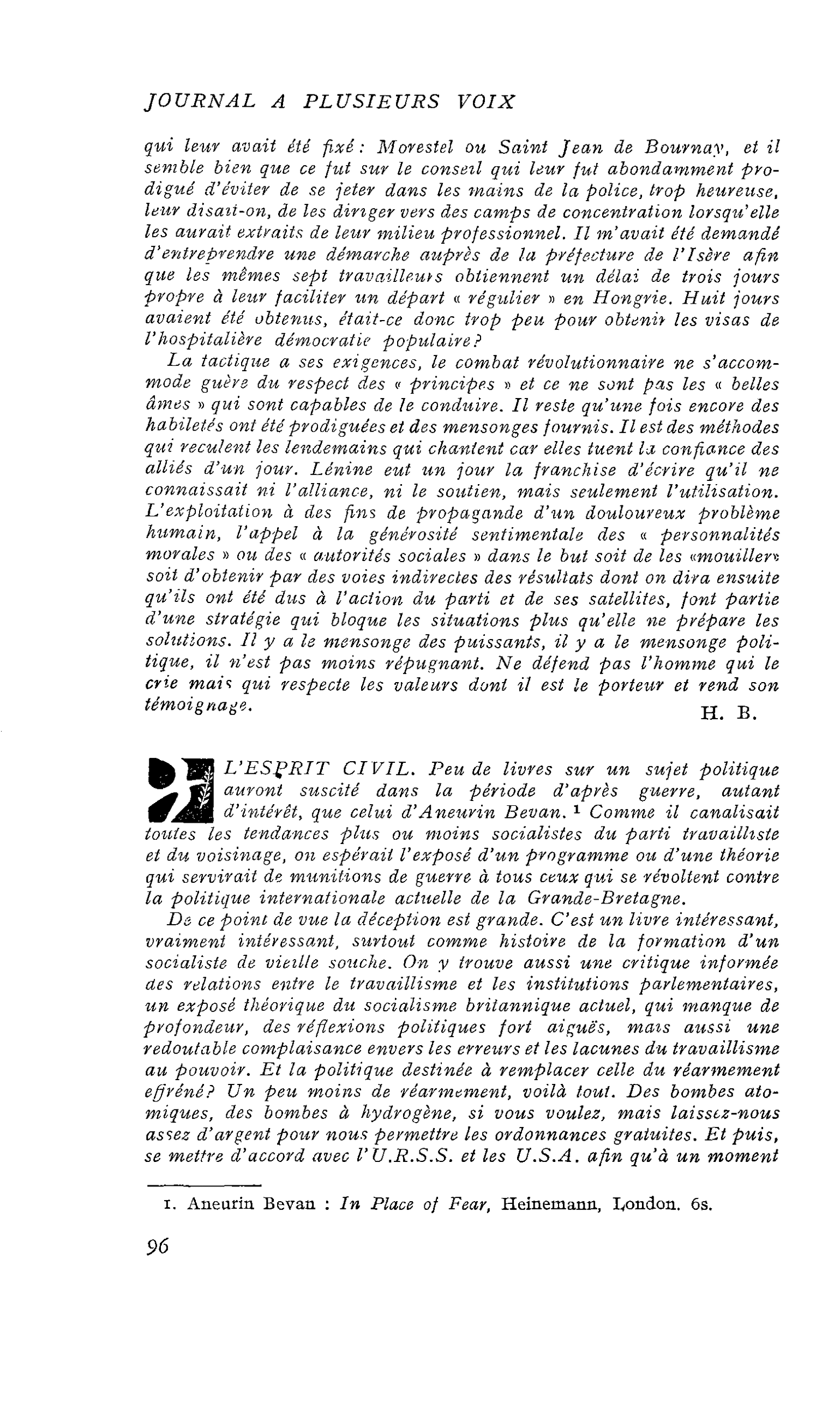 L’ESPRIT CIVIL