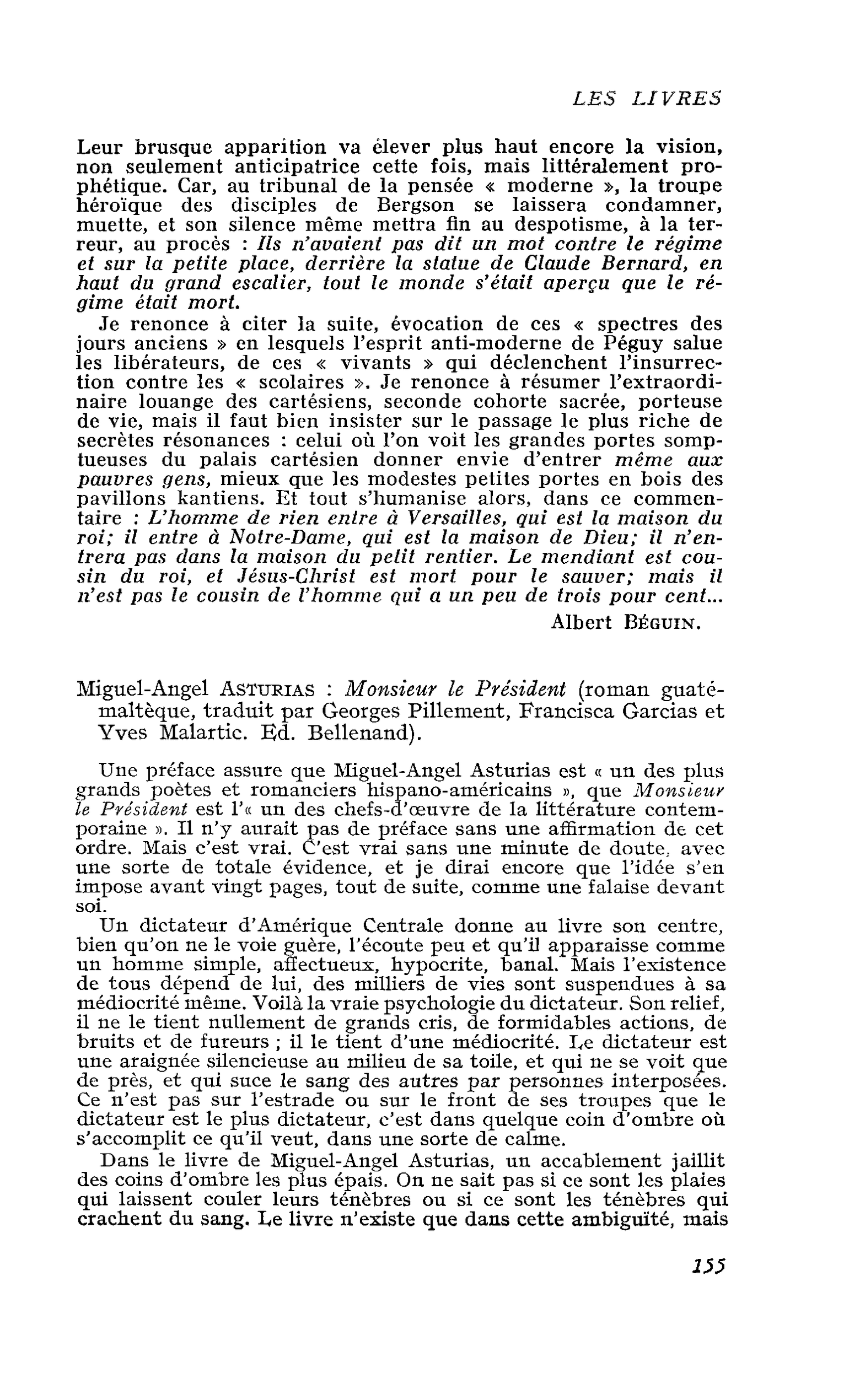 Miguel-Angel Asturias : Monsieur le Président