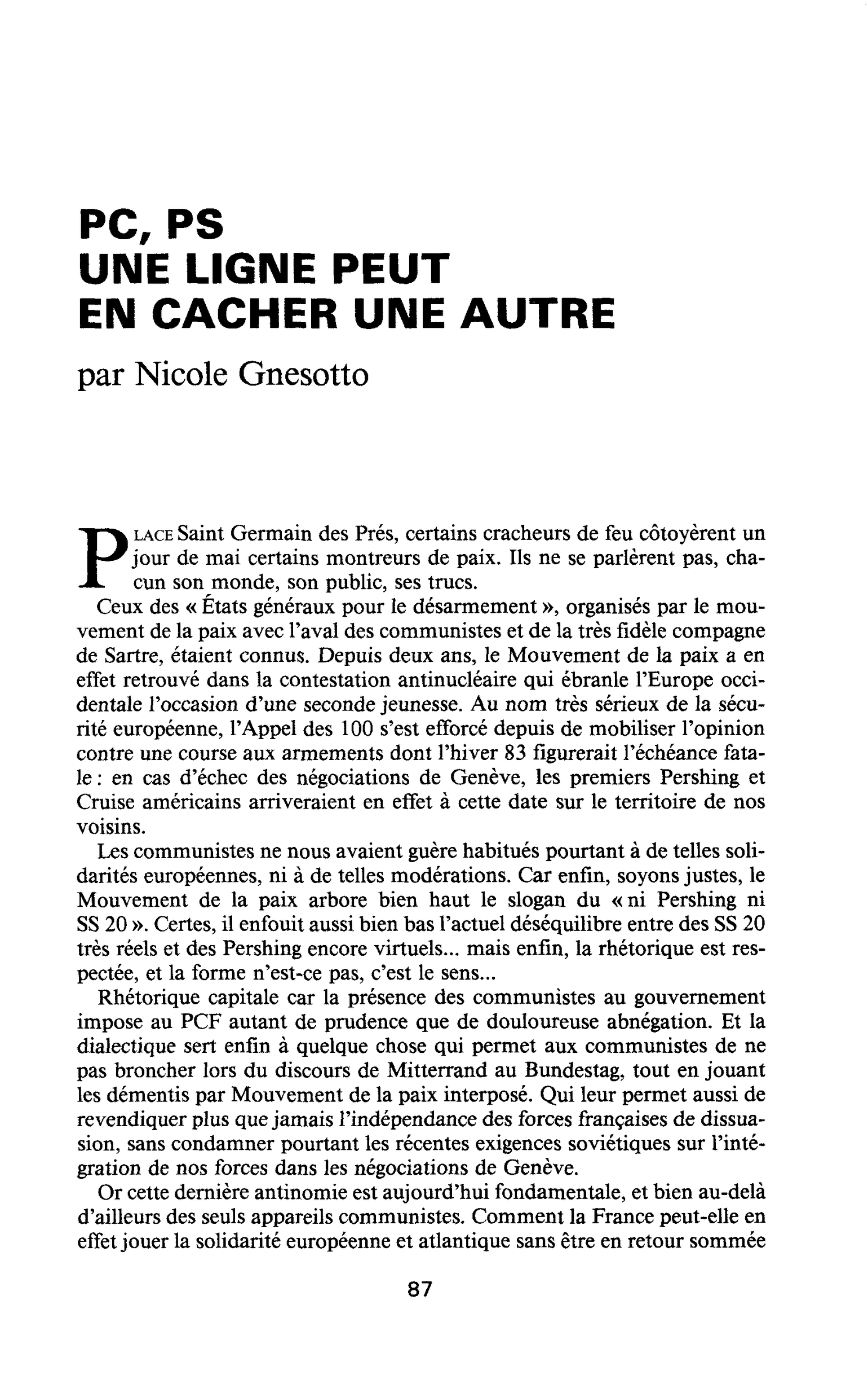 PC, PS UNE LIGNE PEUT EN CACHER UNE AUTRE
