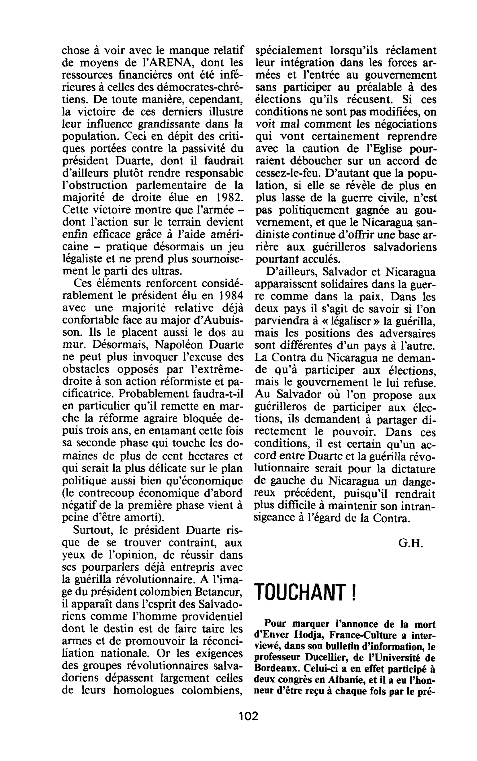 TOUCHANT !