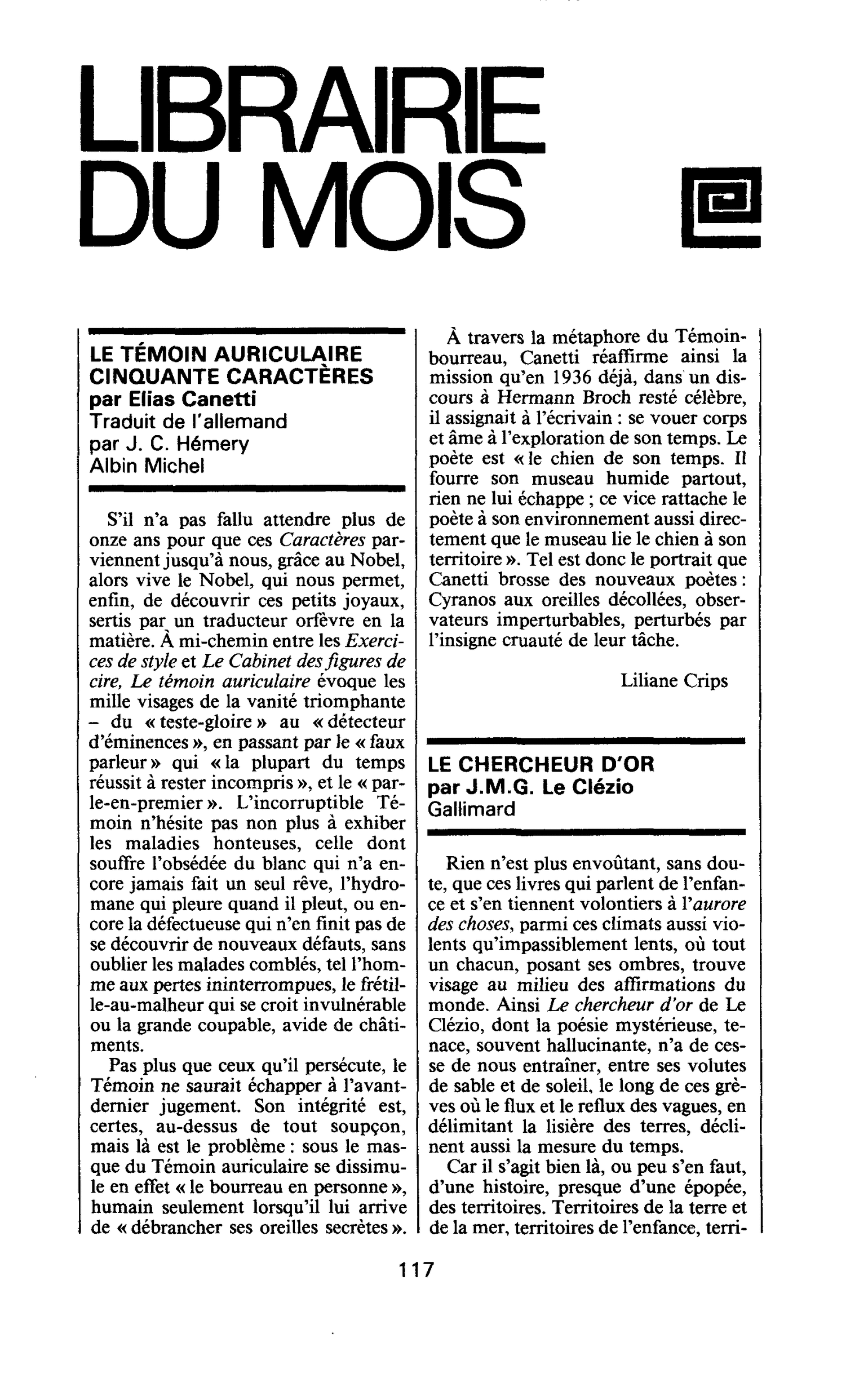LE CHERCHEUR D’OR par J.M.G. Le Clézio