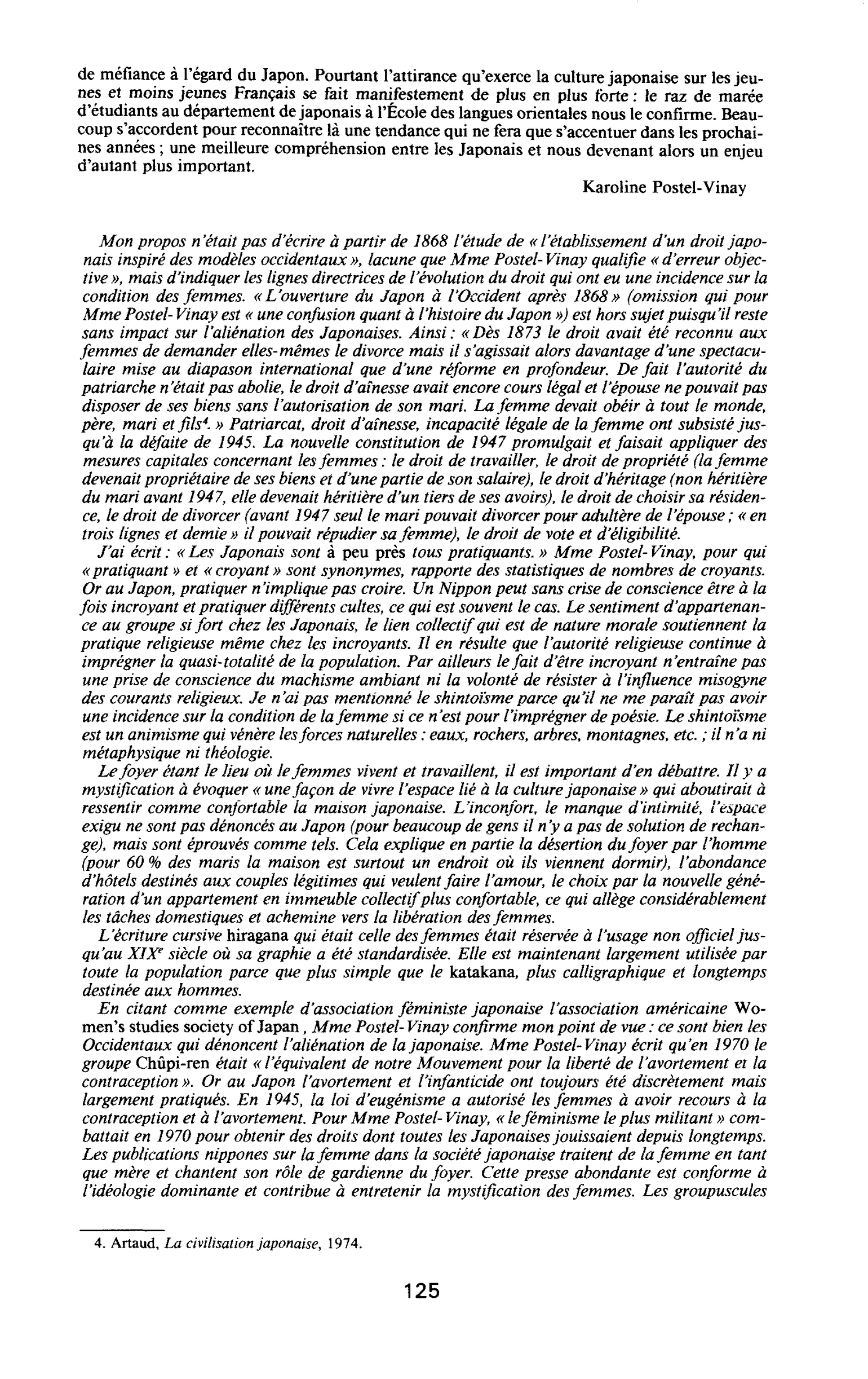 Correspondance