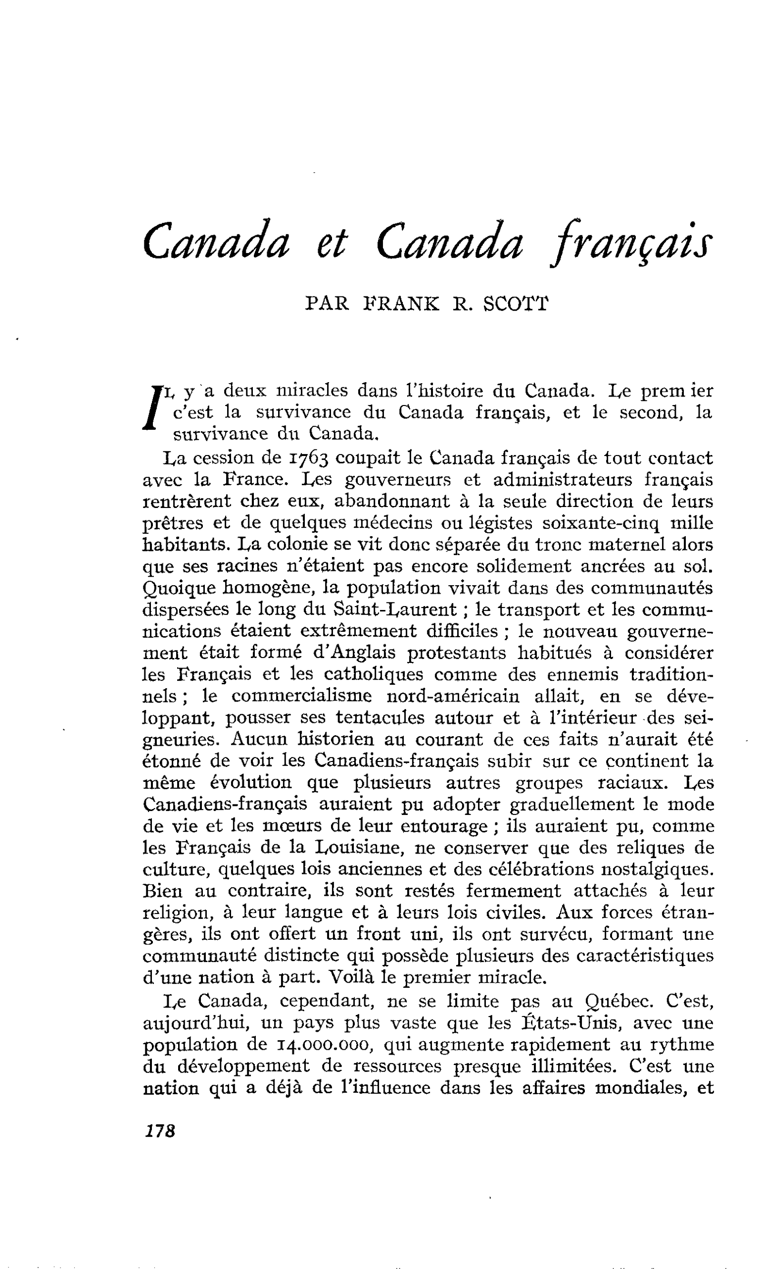 Canada et Canada français