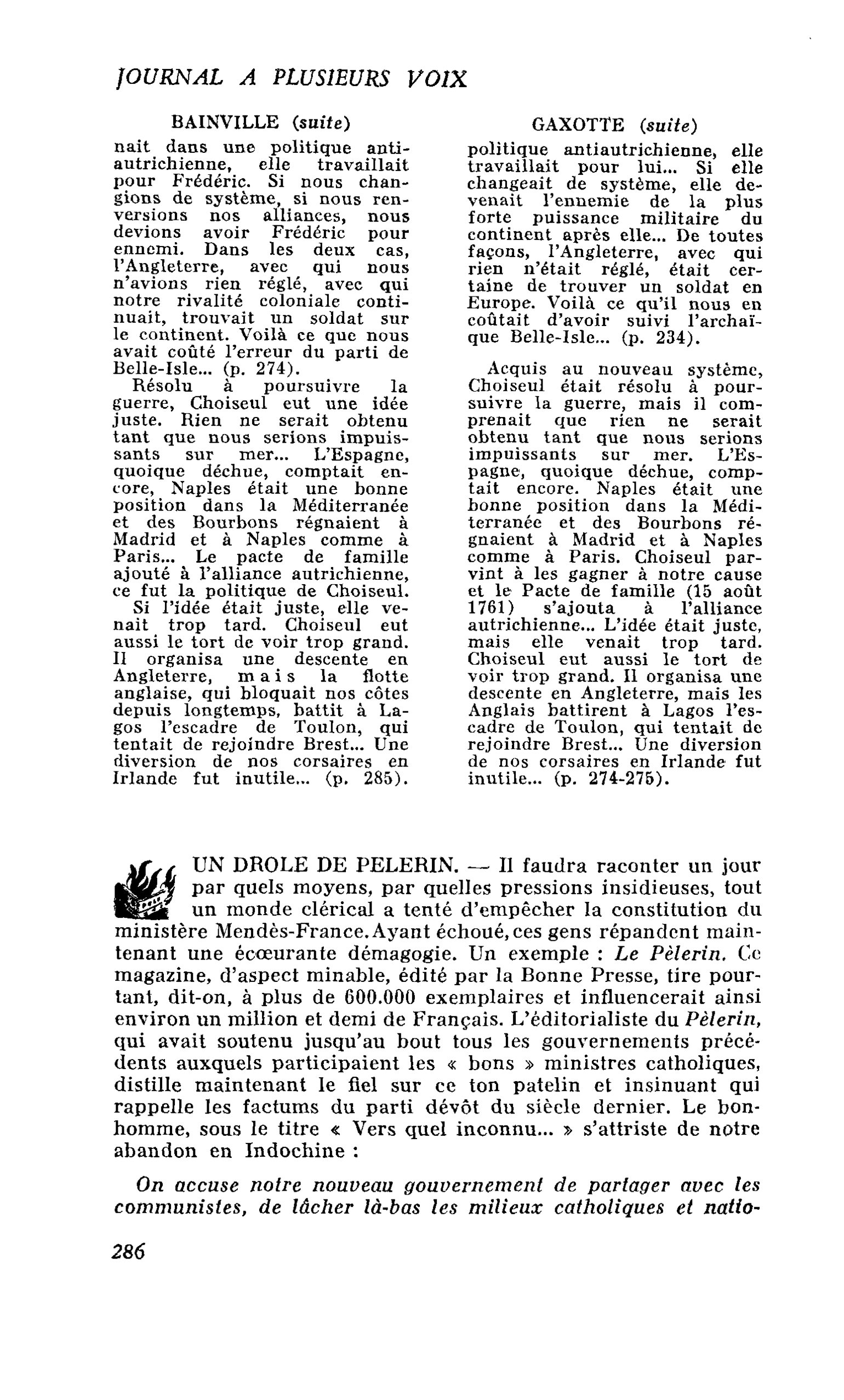 UN DROLE DE PELERIN