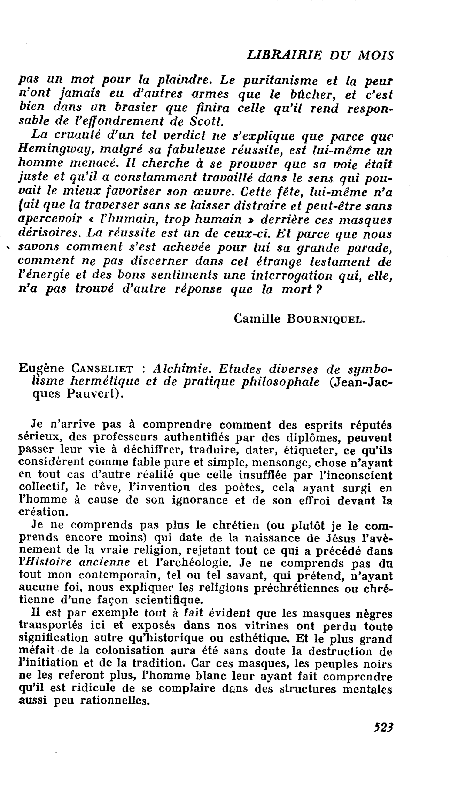 Eugène Canseliet : Alchimie. Etudes diverses de symbolisme hermétique et de pratique philosophale