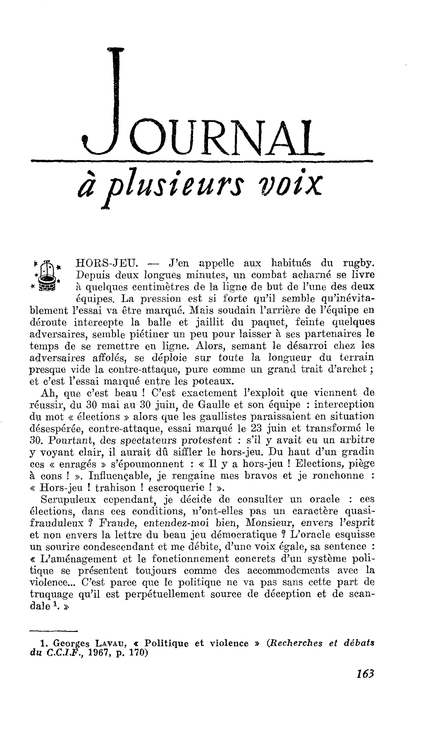 HORS-JEU