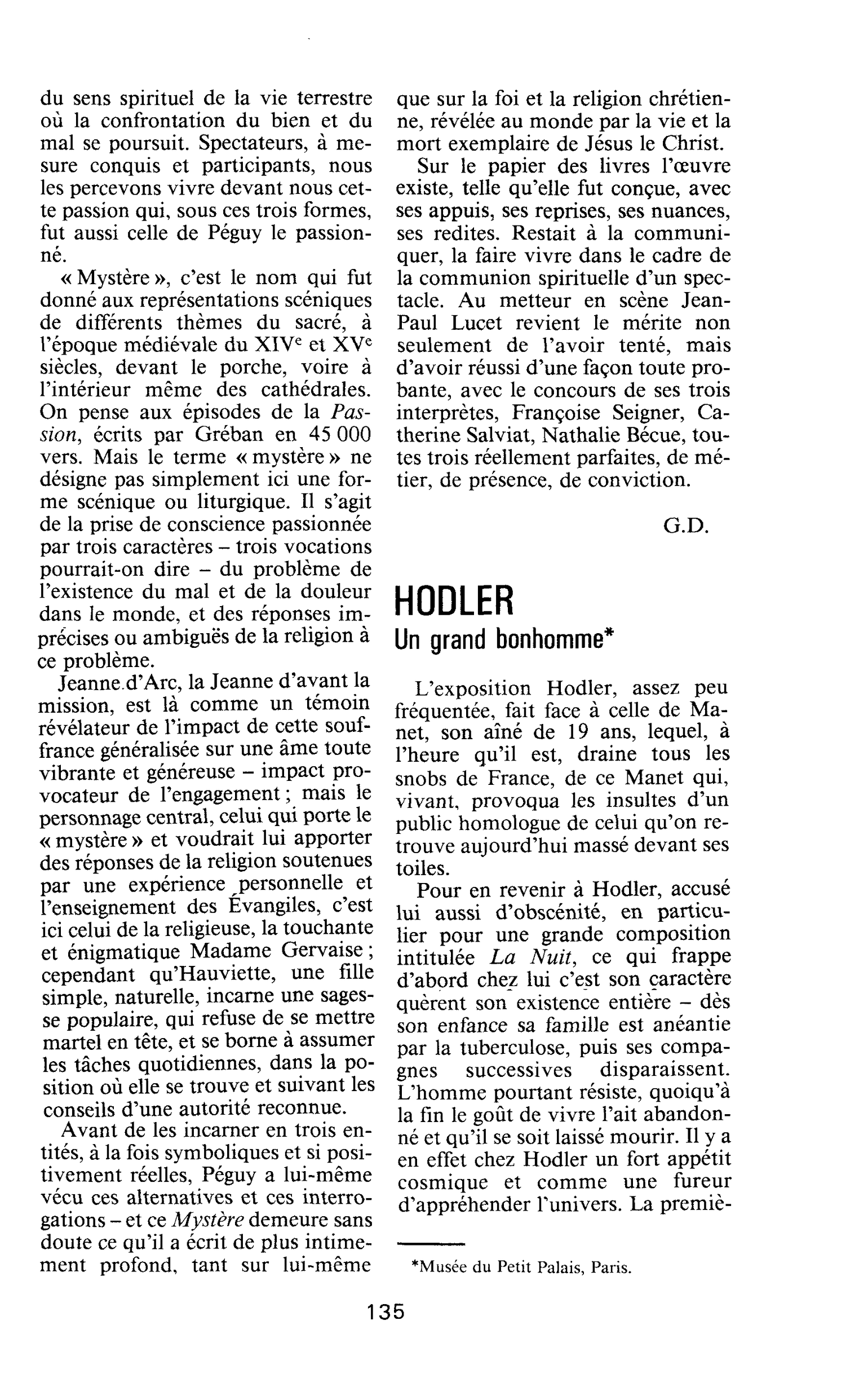 HODLER. Un grand bonhomme