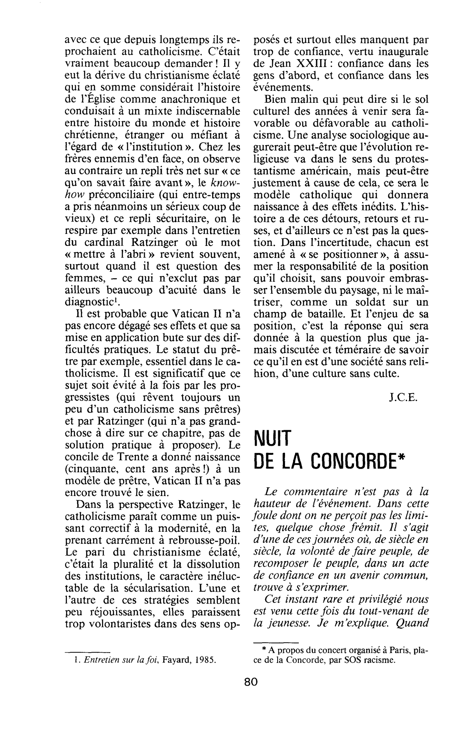 NUIT DE LA CONCORDE