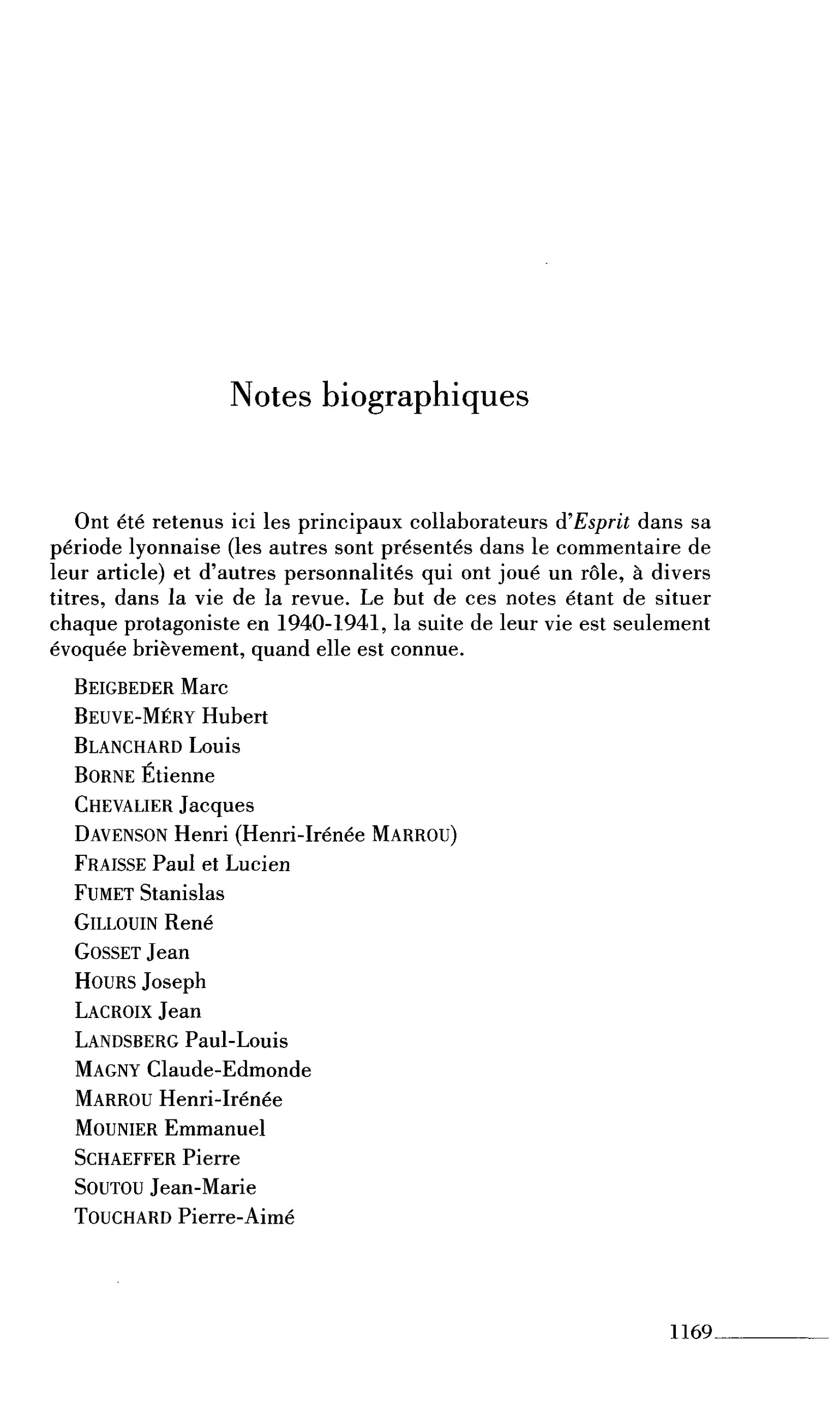 Notes biographiques