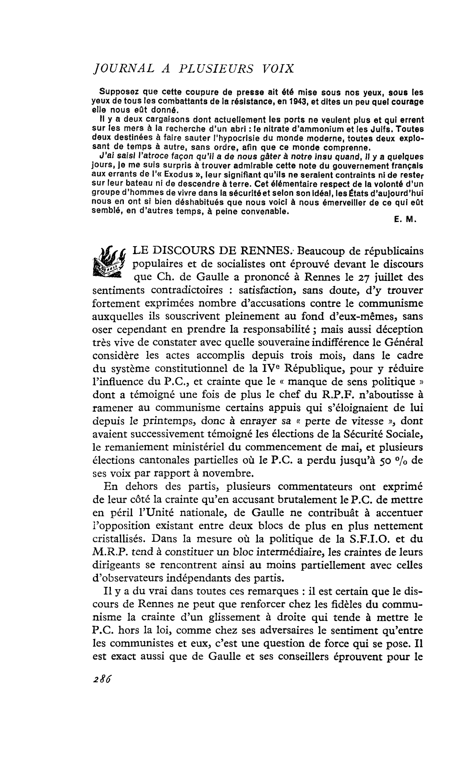 Le discours de Rennes