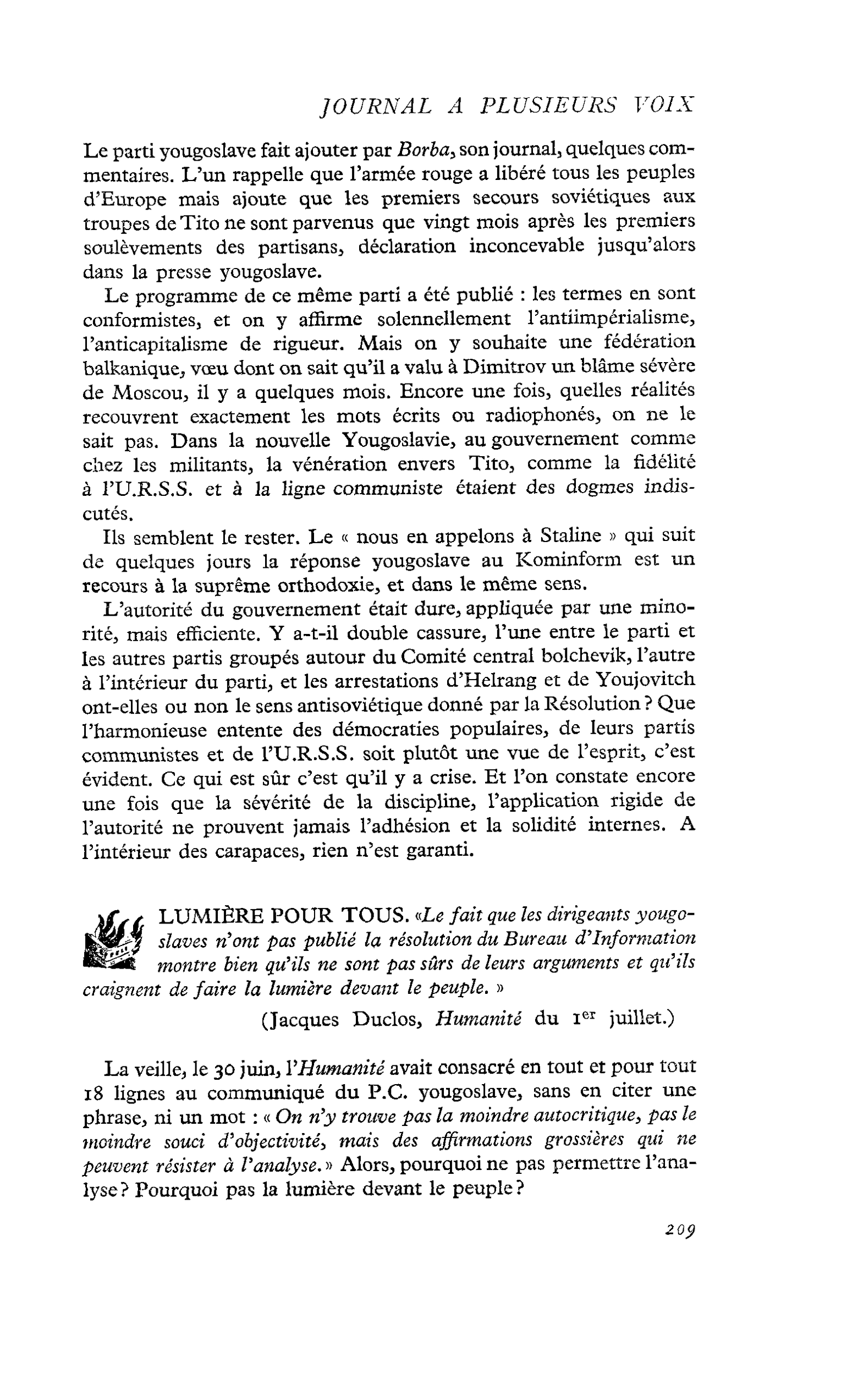 LUMIÈRE POUR TOUS
