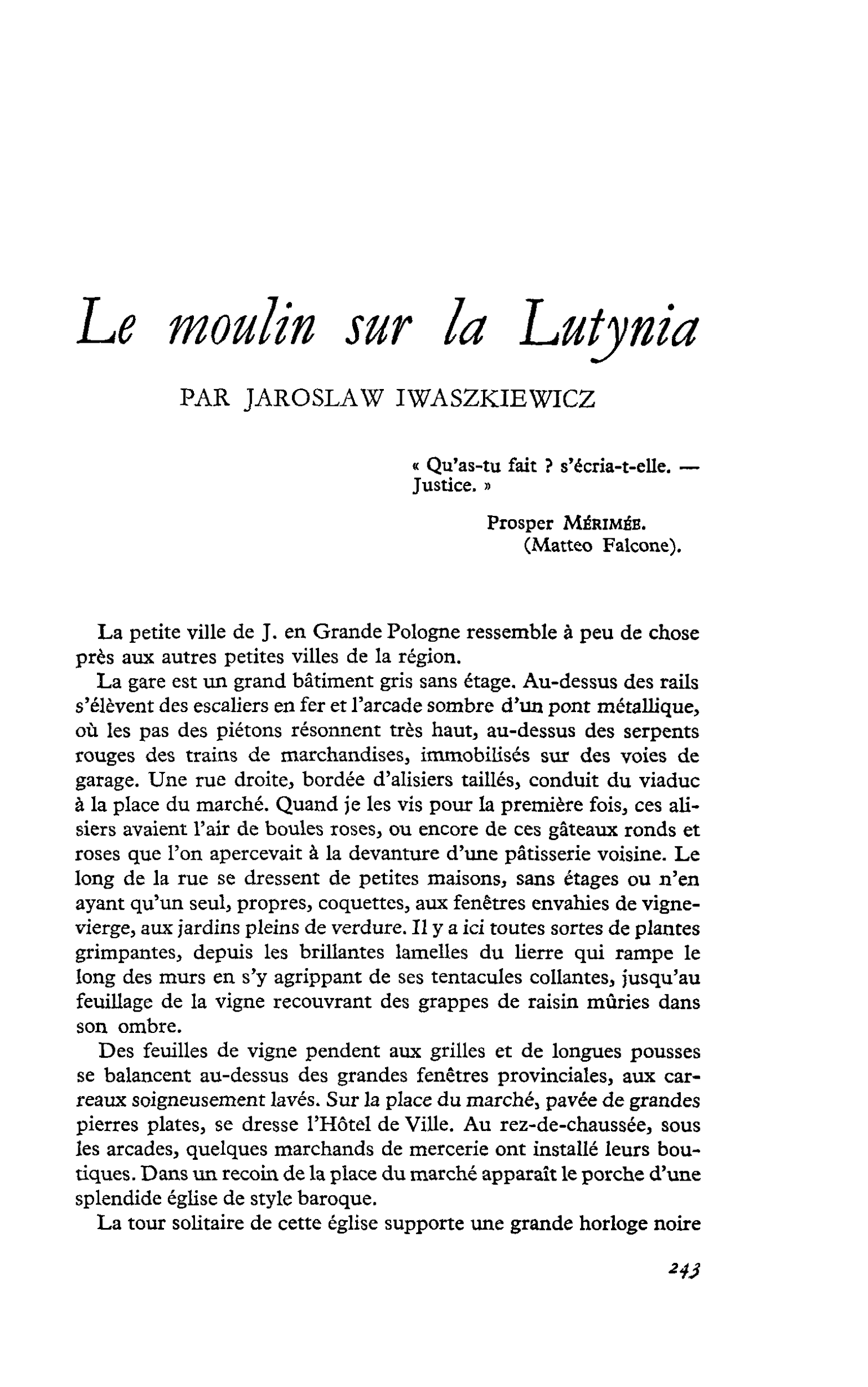 Le moulin sur la Lutynia